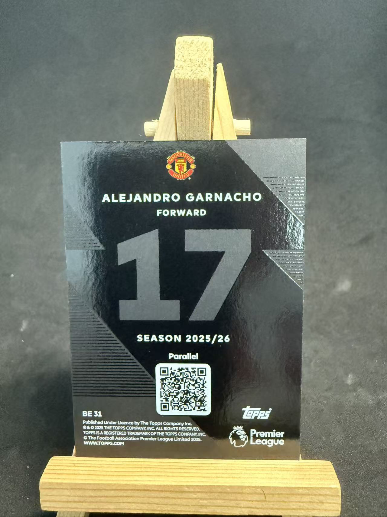 2025-26 Topps Premier Alejandro Garnacho 英超 加纳乔 曼联天才 绿平行 /99编 黑边缘热卡 默认瑕疵 介意勿拍 乐