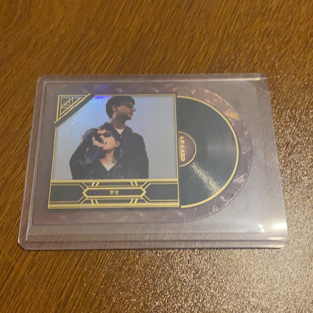 2025 35POINT HIPHOP DELIGHT RollFlash 说唱歌手 罗言 LP CARD 黑胶唱片 异形切割 特卡 梓二 010 【咸鱼代拍】