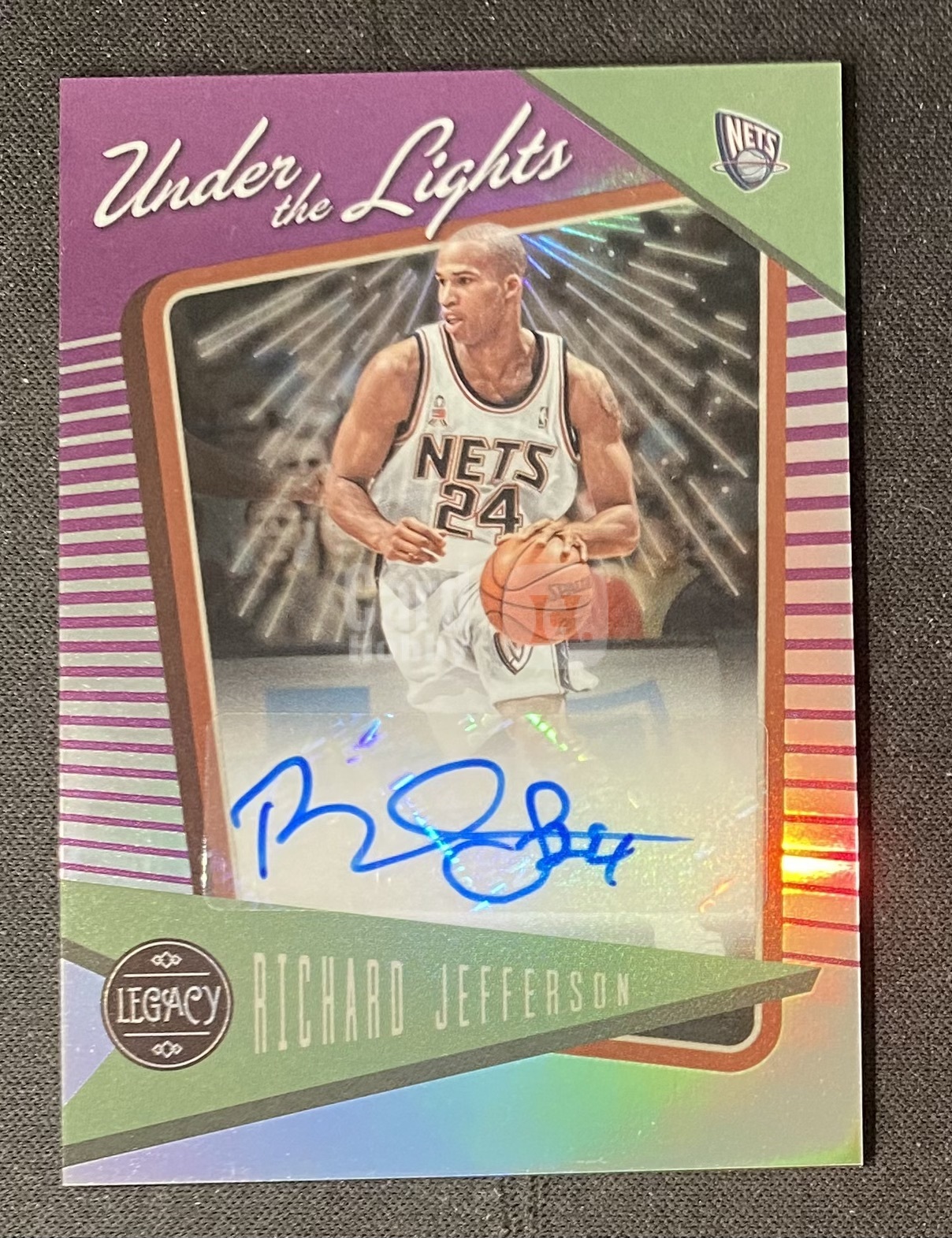 2022-23 Panini Chronicles Richard Jefferson 【来拆波卡】篮网 理查德 杰弗森 编年史 银折 签字 49编 bo