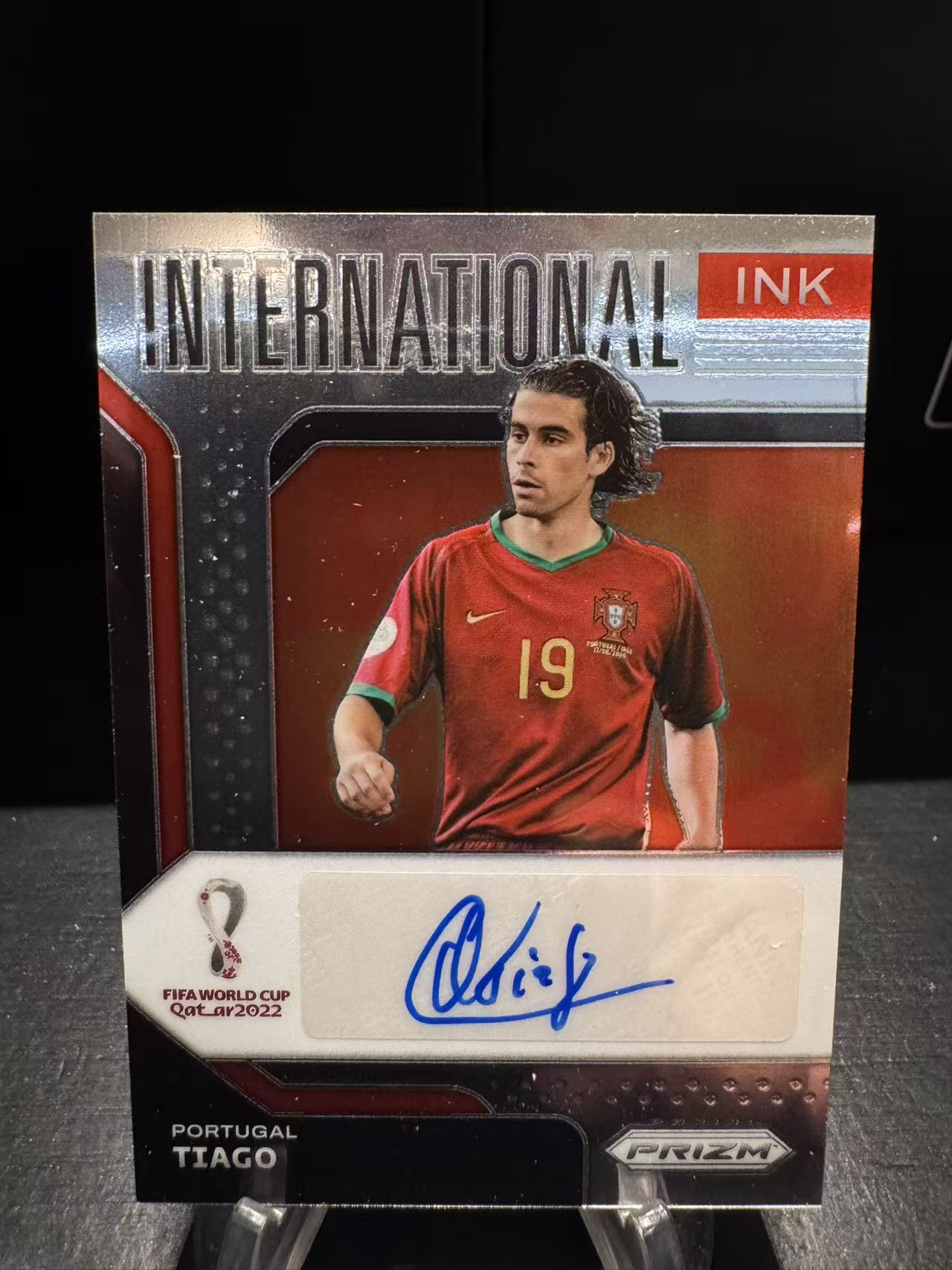 龖2022 Panini World Cup Prizm Tiago 世界杯Pz 葡萄牙 蒂亚戈 签字 签名 INK签 卡品如图 MJ002L