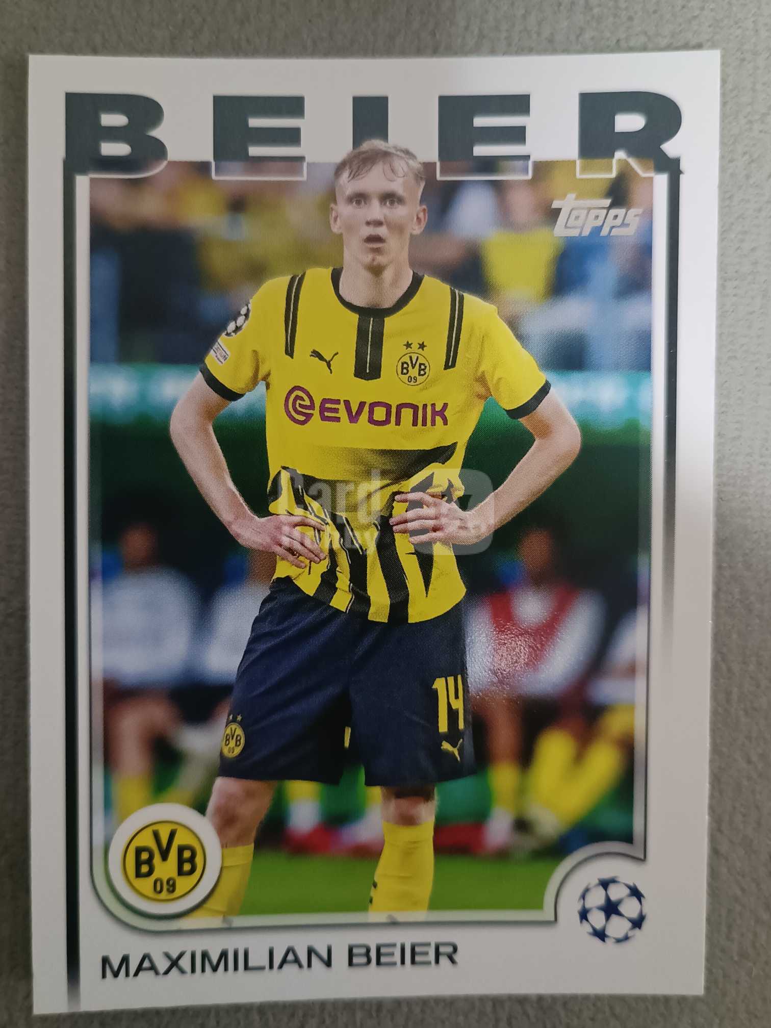 2025 Topps UEFA Champions League Maximilian Beier 【接代拍】欧战UCC base 纸卡 马克西米利安·拜尔 德国🇩🇪 多特蒙德 霍芬海姆 汉诺威96