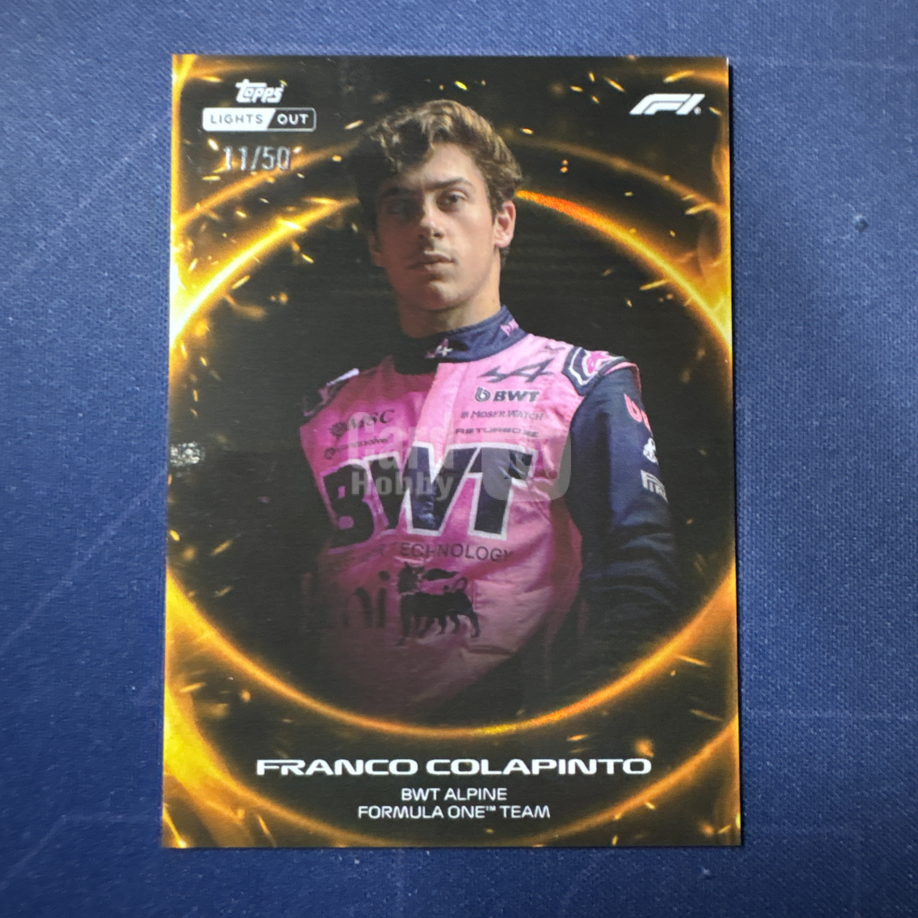 2026 Topps Lights Out Franco Colapinto 【爆爆代卖】F1 熄灯 弗兰克 科拉平托 11/50编 低编 金折 Bwt车队 Ignite 锋芒新秀 专收必备 #冷哥