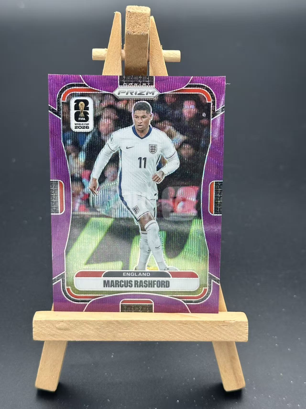 Panini Prizm 2026世界杯【闪拍代拍】马库斯·拉什福德 英格兰 紫波纹折 78/95编 NO.101 卡品如图【斐然 H03】