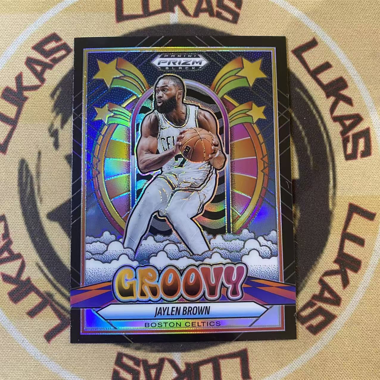 撸卡厮 Lukas 2425Panini Prizm Black Jaylen Brown 凯尔特人 杰伦 布朗 Groovy 时髦 特卡 大比例 SP(yyyj)