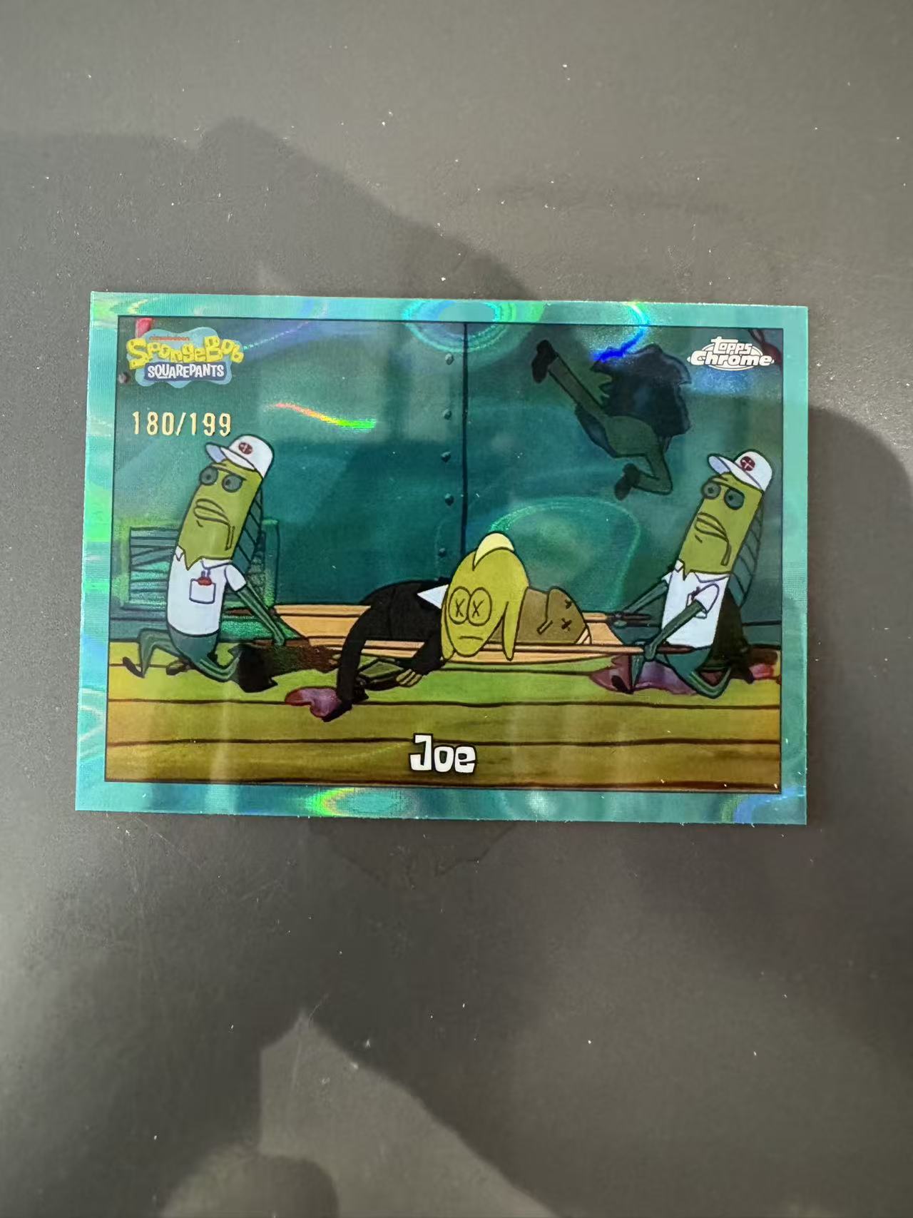 2025 Topps Chrome SpongeBob 25th 海绵宝宝 25周年 Joe 乔 青Lava折 /199编 选图精美 卡品如图 收藏凑套