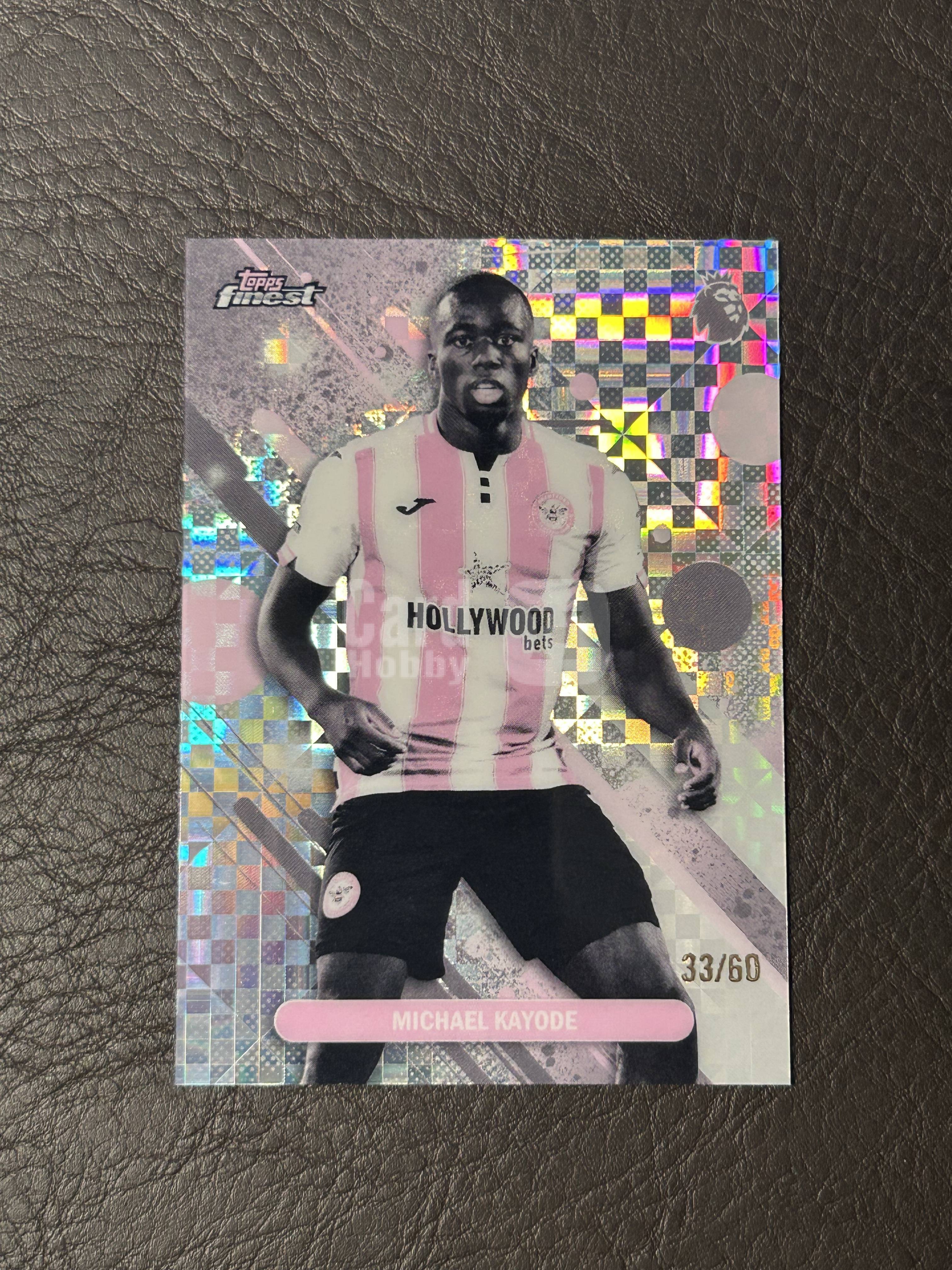 2026 Topps Finest Michael Kayode #14 英超 卡约德 布伦特福德 小蜜蜂 珍珠折 33/60编