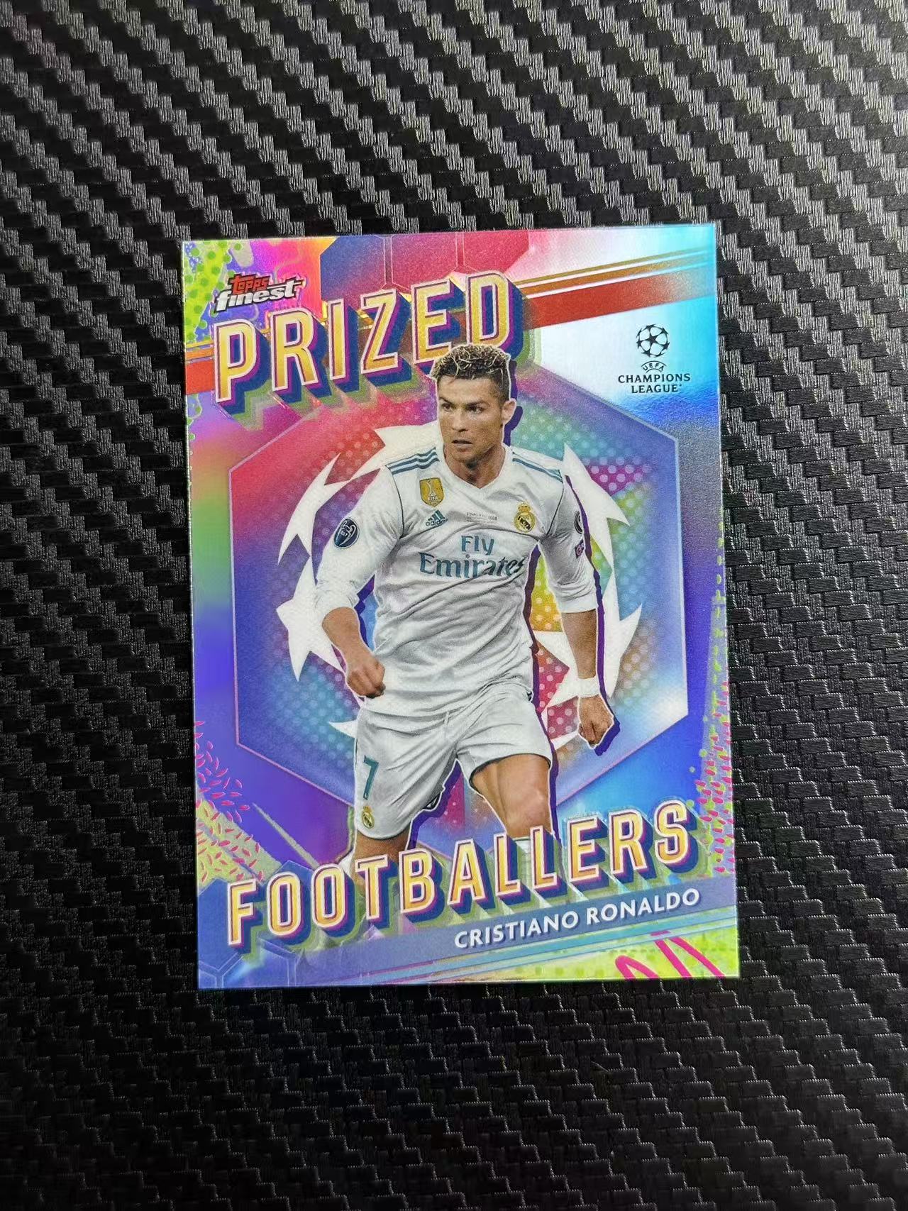 2024 Topps Finest Cristiano Ronaldo C罗 罗纳尔多 皇马 皇家马德里 葡萄牙 欧冠 prized 球员典范 特卡 银折 卡品如图 拍前看描述