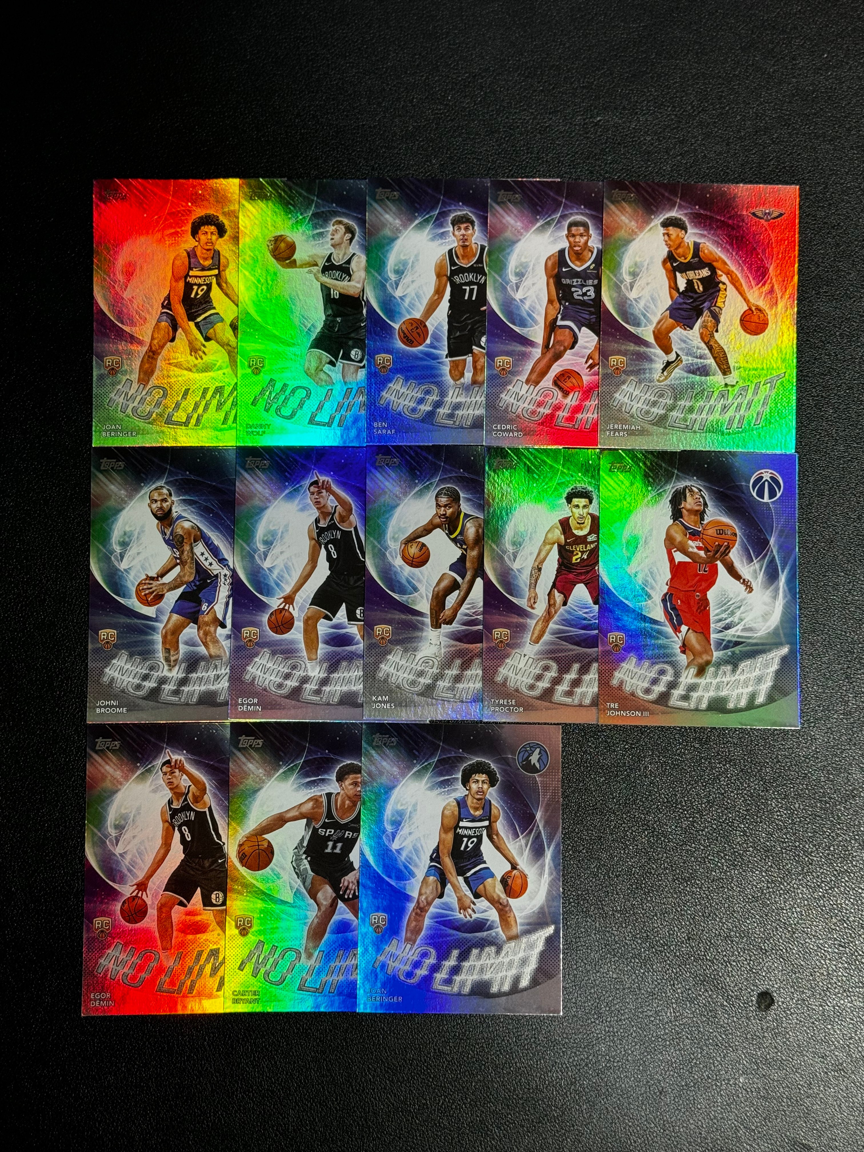 2025 Topps Chrome 篮球 元年 银折 No Limit 新秀 特卡 塞德里克・科沃德 Cedric Coward 泰瑞斯・普罗克特 Tyrese Proctor 等 潜力无限 LWLQ