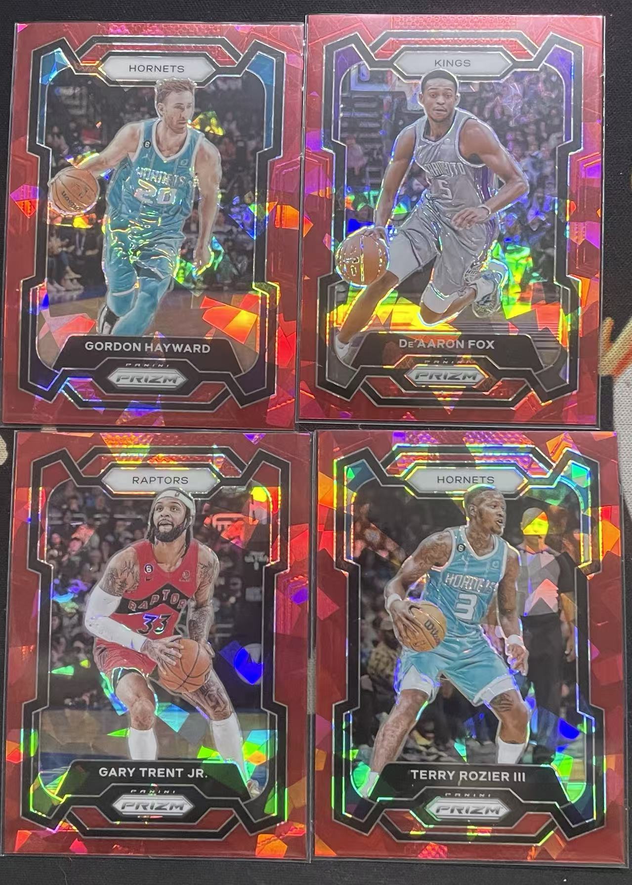 2023-24 Panini Prizm De'Aaron Fox 达龙·福克斯 戈登·海沃德 小加里·特伦特 特里·罗齐尔 红碎冰折 折射 pz 不保卡品 打包 值得投资(猴子卡社)