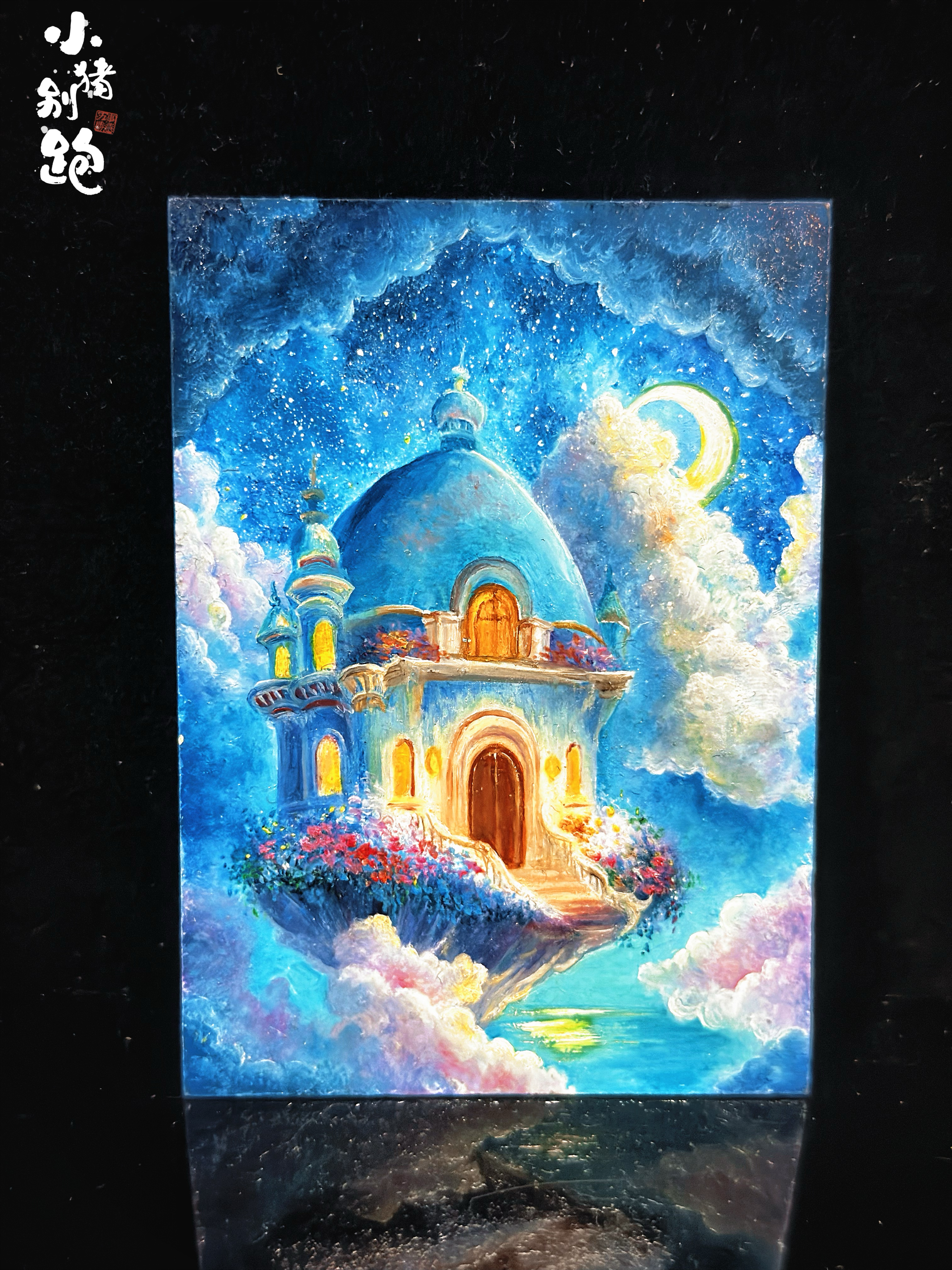 〖小猪别跑hit手绘〗*油画【画师:青青妖怪】 工作室详见卡背 1/1 亲签 手绘卡 sketch card 小铺主打精品,喜欢手绘的老板们记得收藏关注哦~!每周三、六晚定期上新