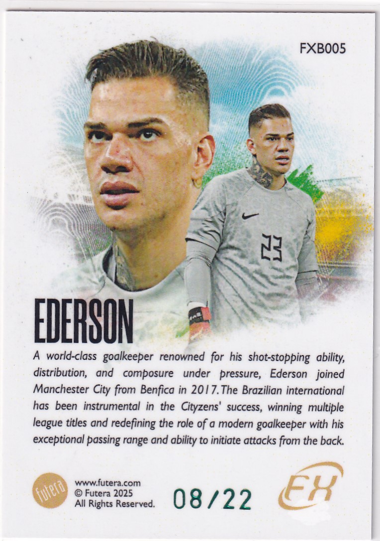 【thebighit】不累计004.2025 Futera FX 福特拉 巴西 埃德松 22编