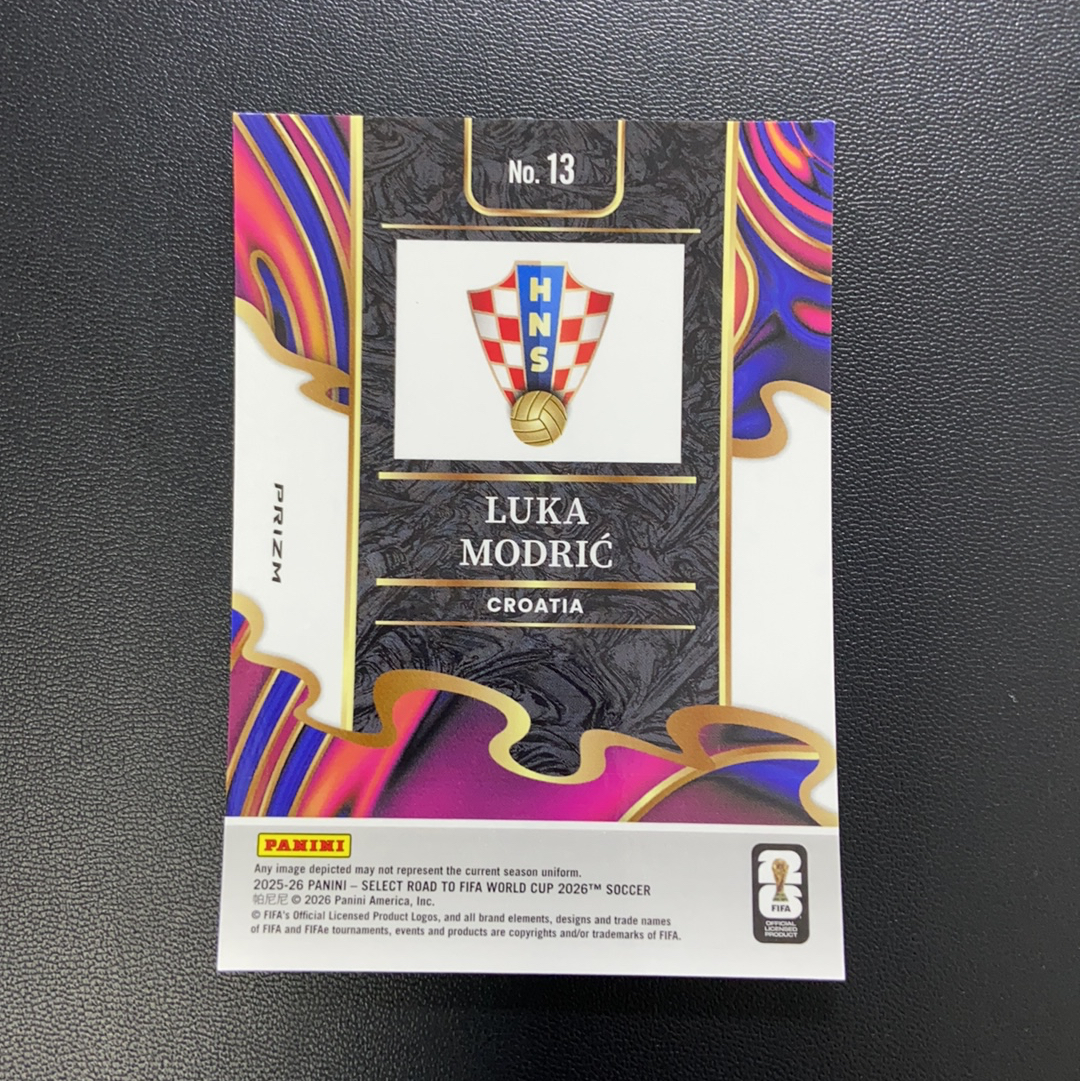 【小牛代拍】2026 Panini Select Luka Modric select世界杯系列 克罗地亚 卢卡 莫德里奇 魔笛 unstoppable特卡 银折 只合并当日订单卡品如图(polo)