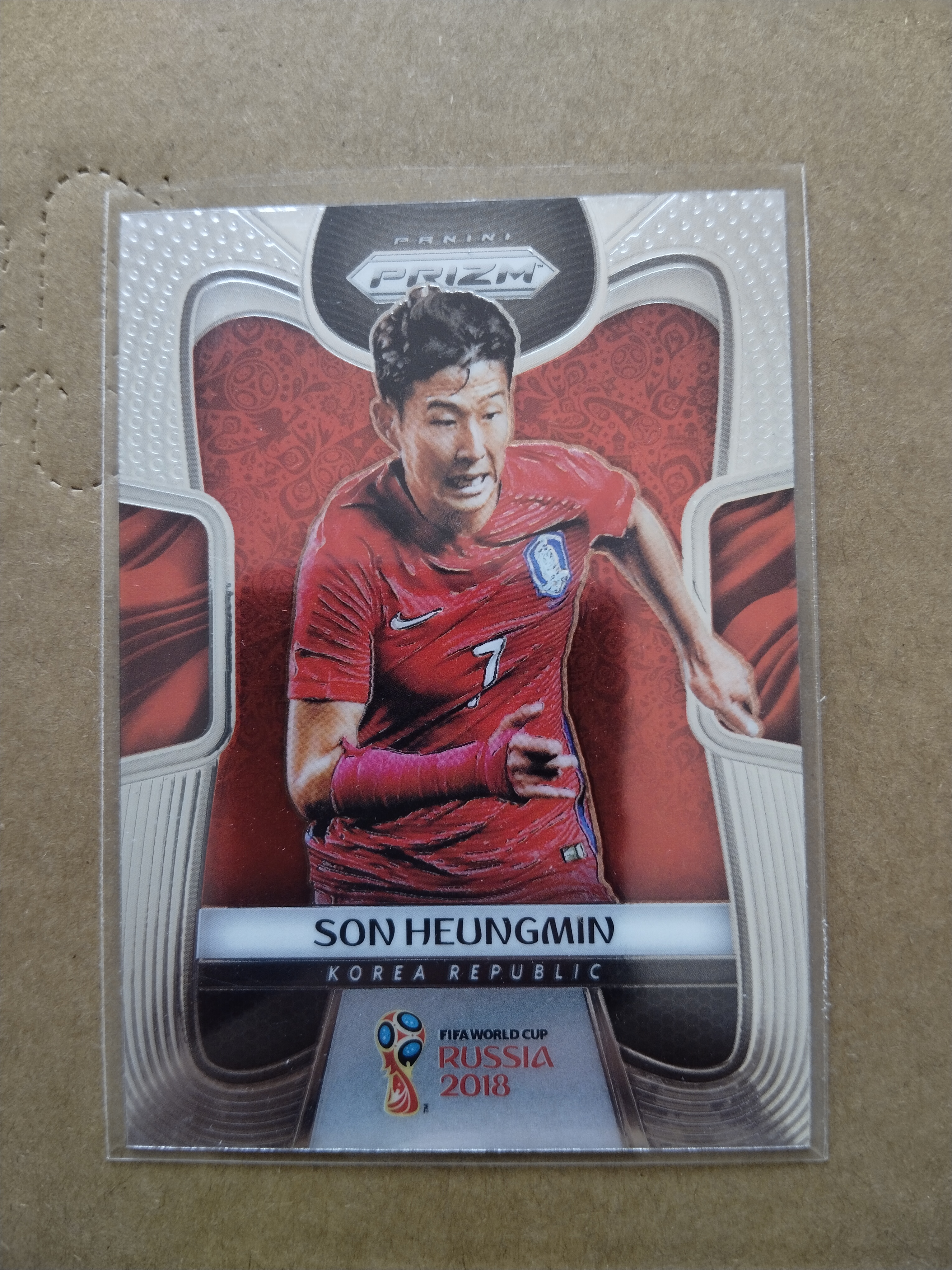 (竞拍前先阅读描述)PANINI帕尼尼 2018俄罗斯世界杯PRIZM 普卡base 韩国 孙兴慜 第3张凑套必备 品相如图