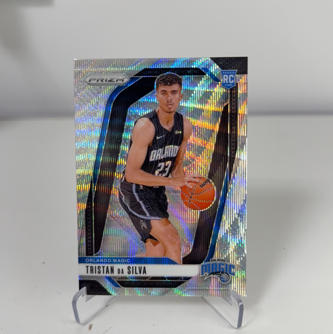 2024-25 Panini Prizm Tristan da Silva RC 【免费代卖】魔术 新秀 RC 特里斯坦 达 席尔瓦 PZ 正银折 银波纹折 折射 投资升值 值得珍藏 卡品如图