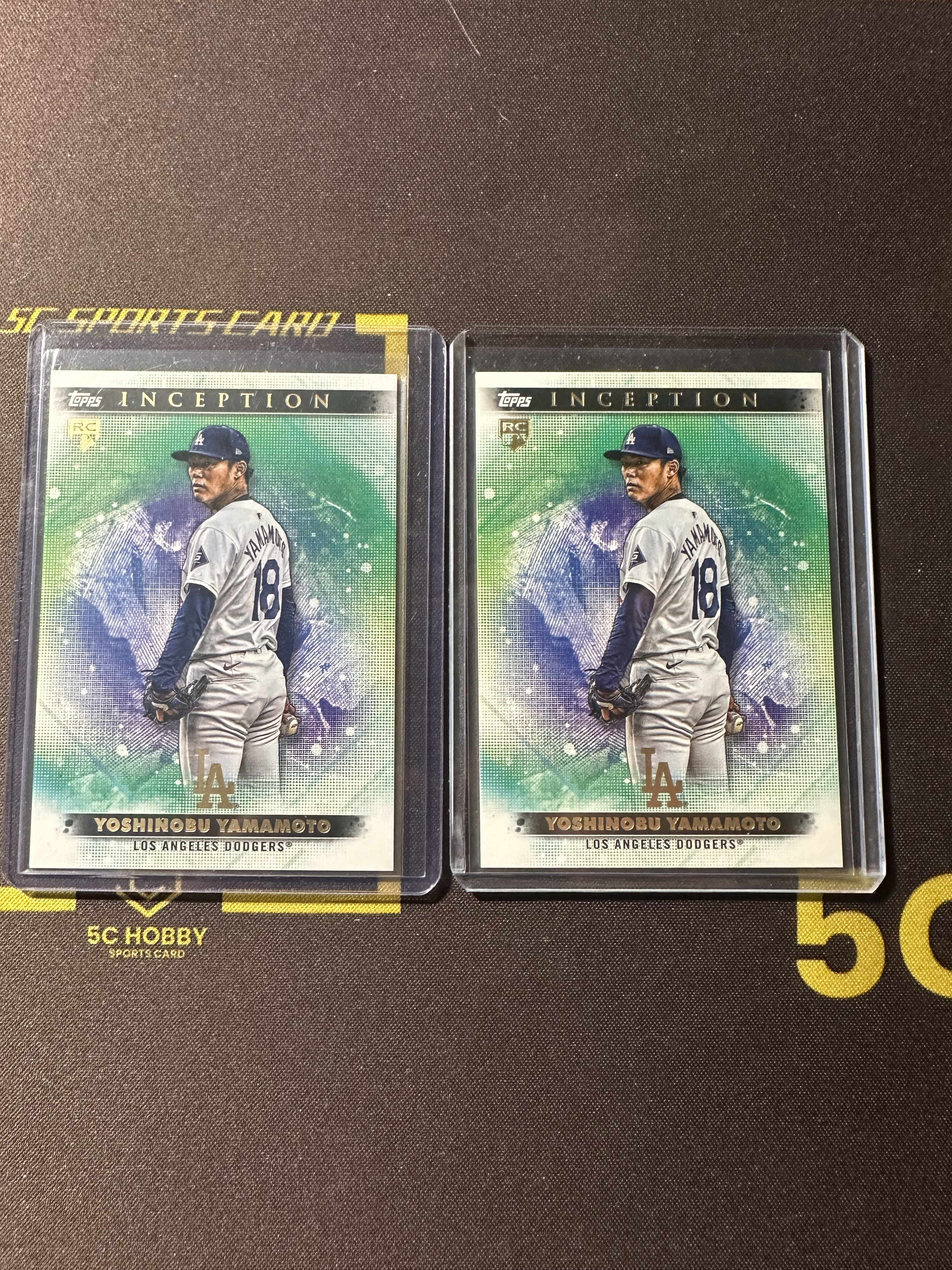 【主演出卡】Topps 盗梦空间 道奇 RC 新秀 Yoshinobu Yamamoto 专收必备!卡品不保,2张