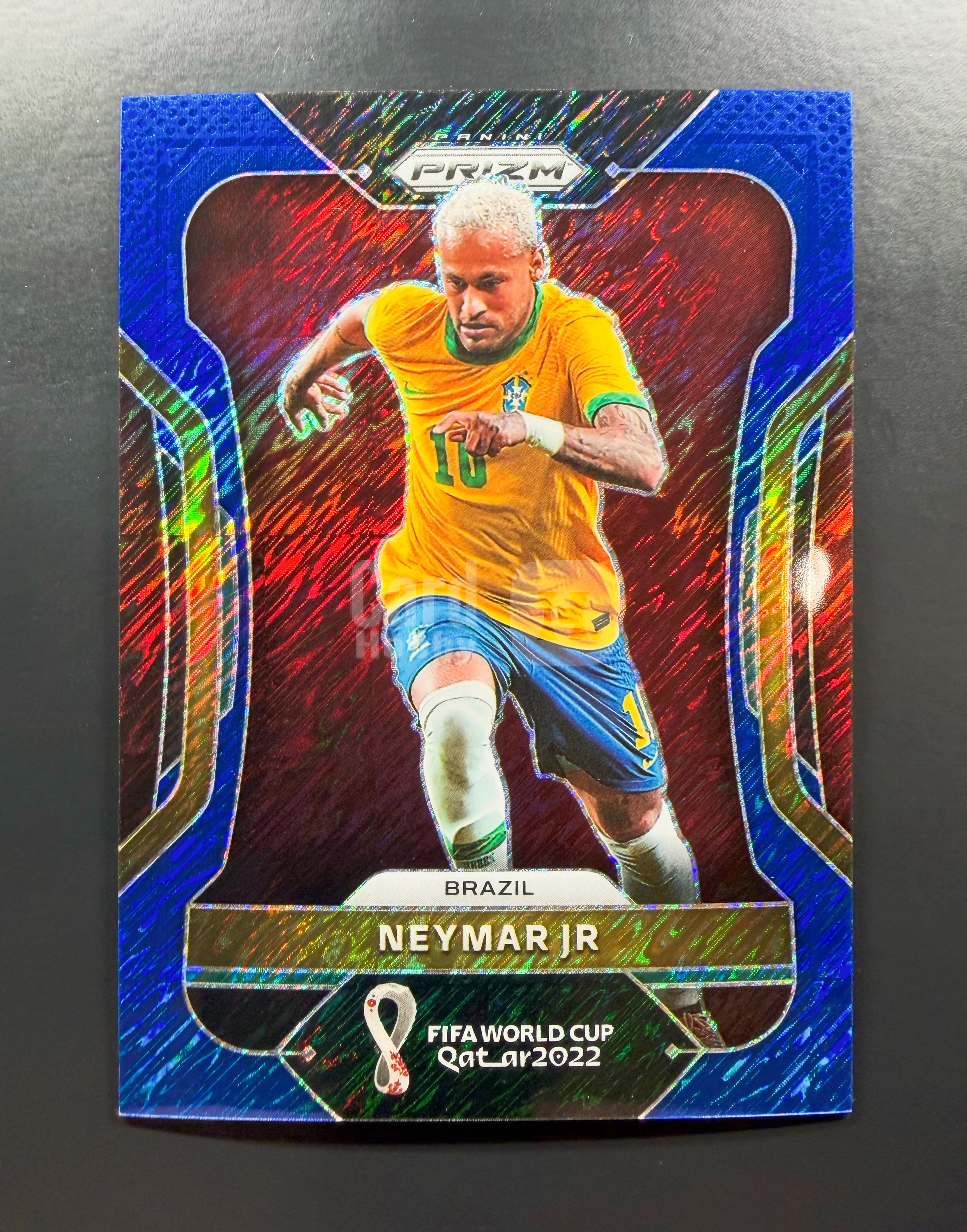 2022 Panini World Cup Prizm Neymar 世界杯 内马尔 5/5编 尾编同1/1 蓝折 Base 巴萨 巴塞罗那 FCB 巴西 卡品如图 梅西队友亚马尔偶像 大涨 江枫拍卖