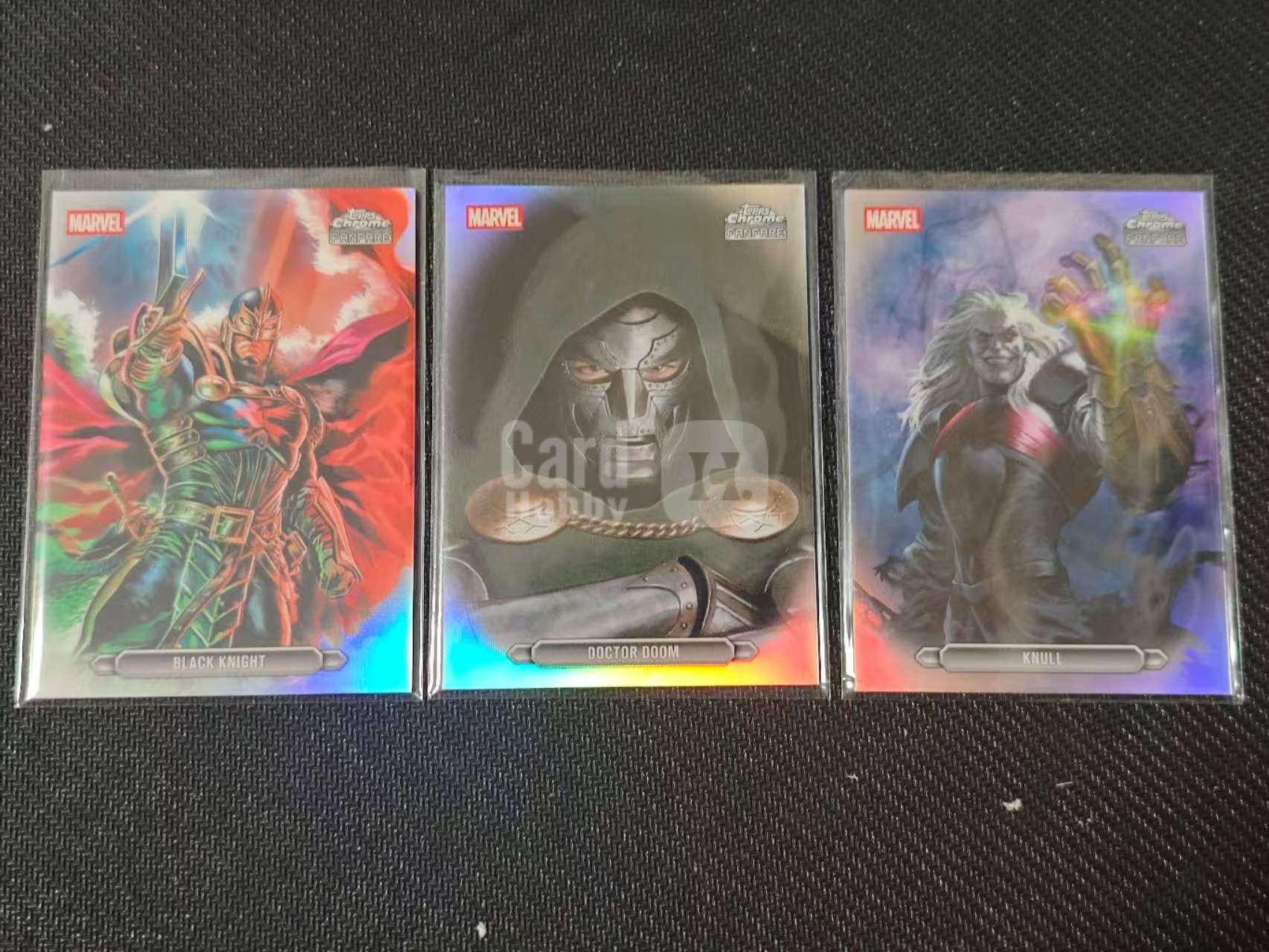 2026 Topps Chrome 漫威宇宙 Fanfare 【有品代卖】漫威 MARVEL 黑骑士 毁灭博士/杜姆博士 纳尔(克努尔) 喝彩特卡 银折 SP 值得收藏 卡品如图/sushi