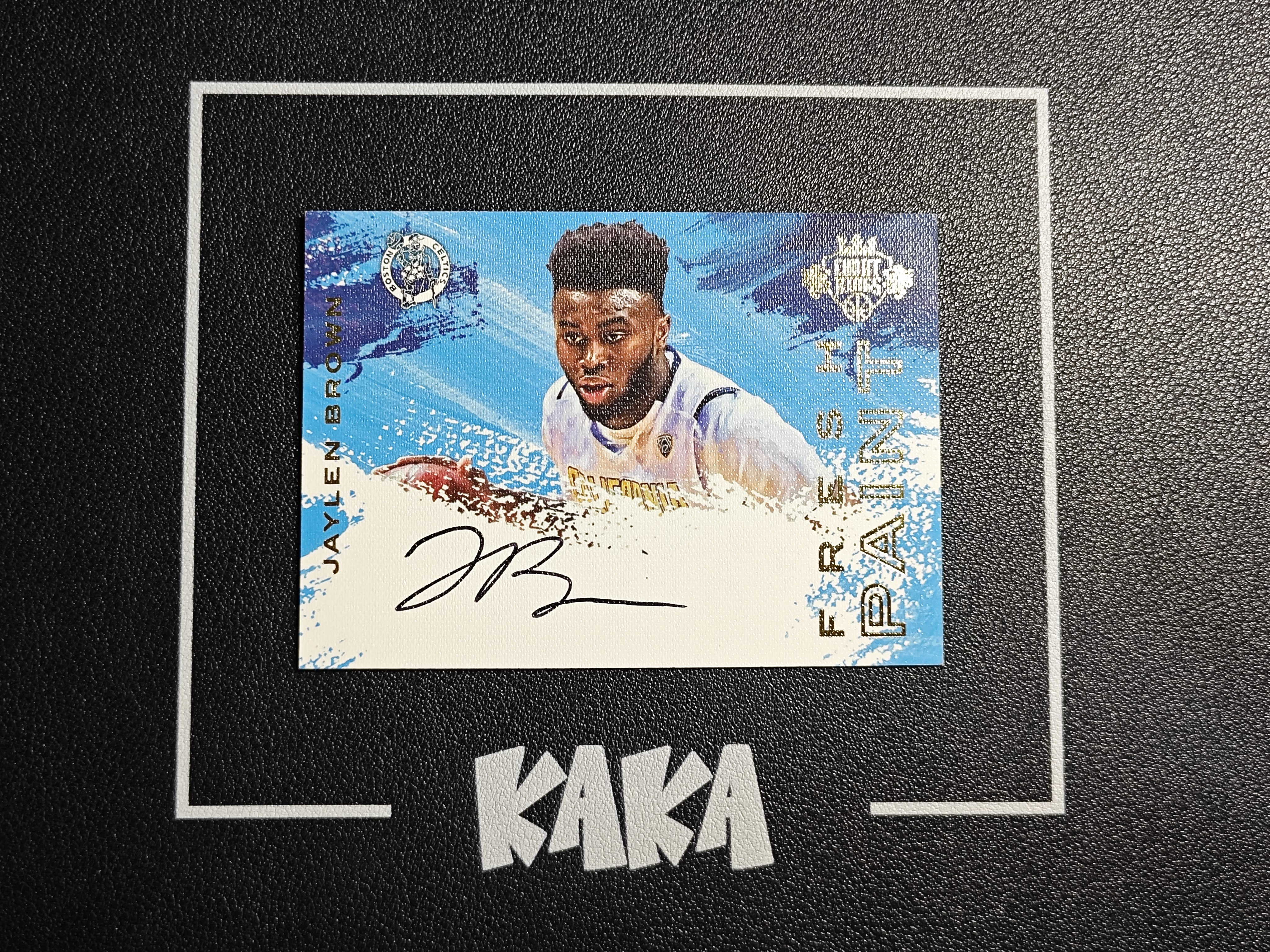 【KAKA】2016-17 Panini Court Kings Jaylen Brown 油画 凯尔特人 新秀 RC 杰伦 布朗 200编 卡签 黑笔签 FP签 签字 景艺
