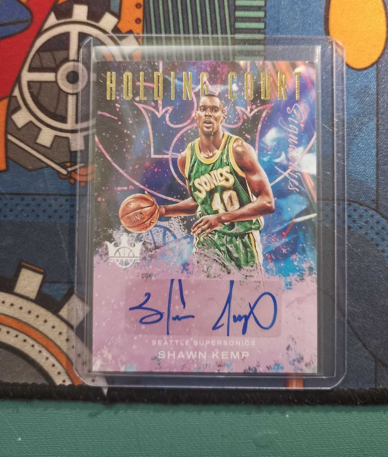 202122 Panini Court Kings Shawn Kemp 【承诺】油画系列 超音速传奇 雨人 肖恩坎普 竖版签字 贴签 75