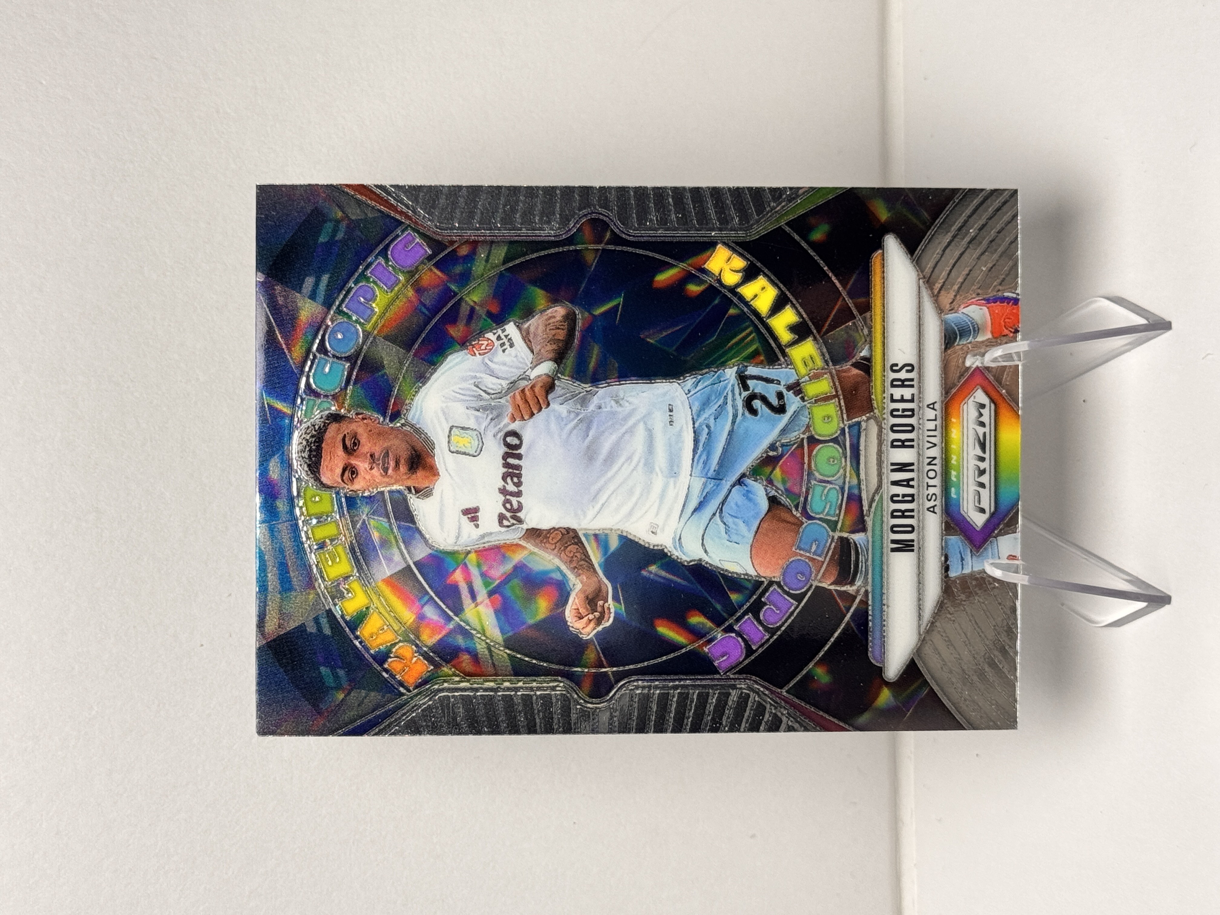 2024-25 Panini Prizm Morgan Rogers 英超 pz 摩根 罗杰斯 阿斯顿维拉 Kaleidoscopic 万花筒特卡 实卡精美 收藏必备 卡品如图 【星爷代拍】B3-4