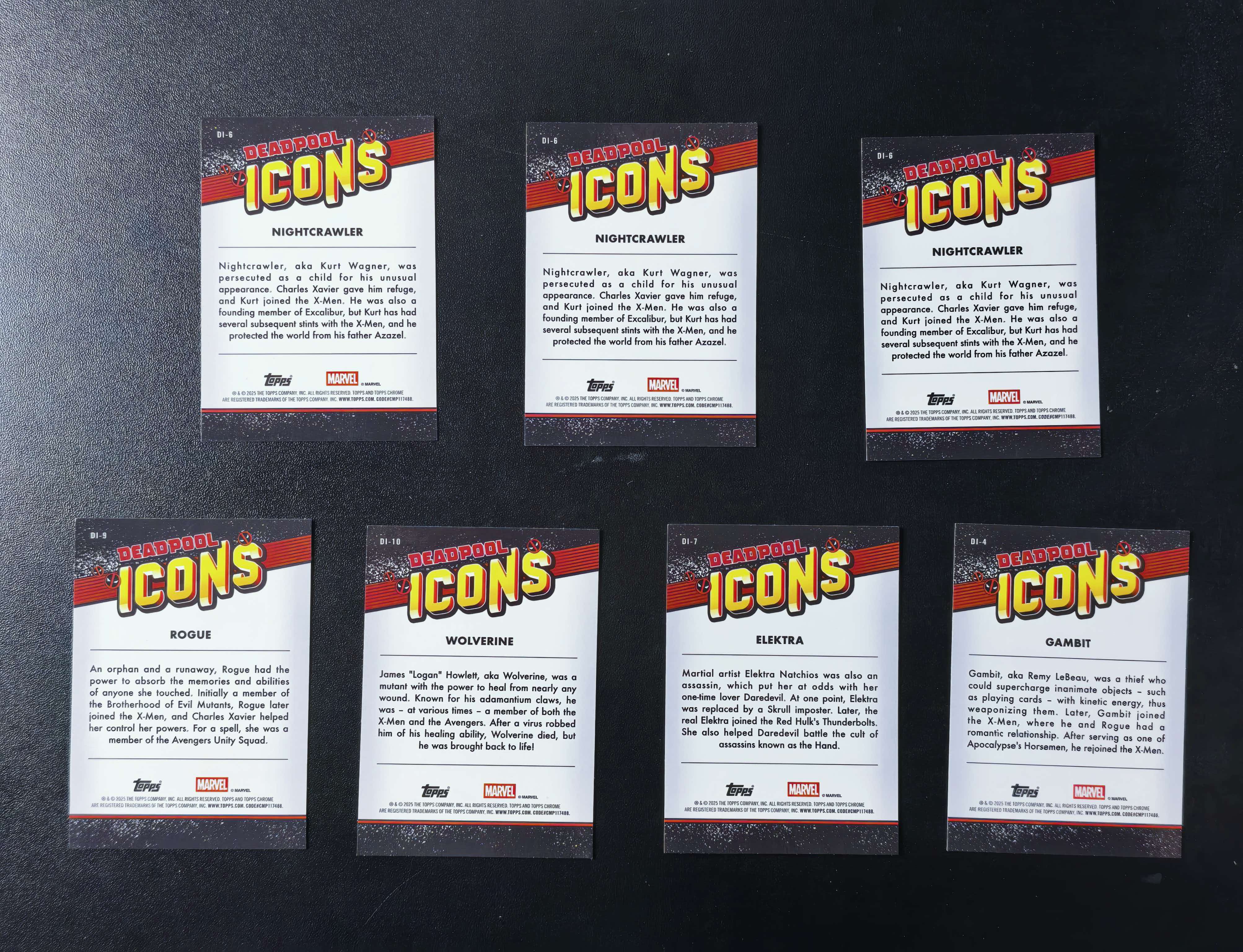 2025 Topps Chrome Marvel Deadpool 漫威 死侍与金刚狼 银折 7张打包出 卡品如图 拍前看描述 只合并当天 不累计