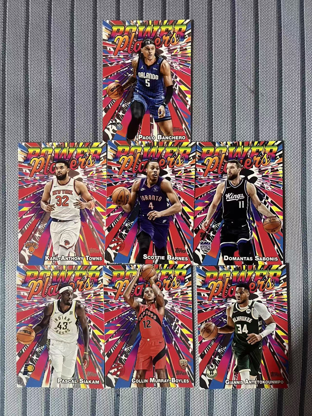 2025 Topps flagship Paolo Banchero 保罗 班切罗 唐斯 巴恩斯 萨伯尼斯 西亚卡姆 字母哥 Power Players 实力派 特卡 卡品如图