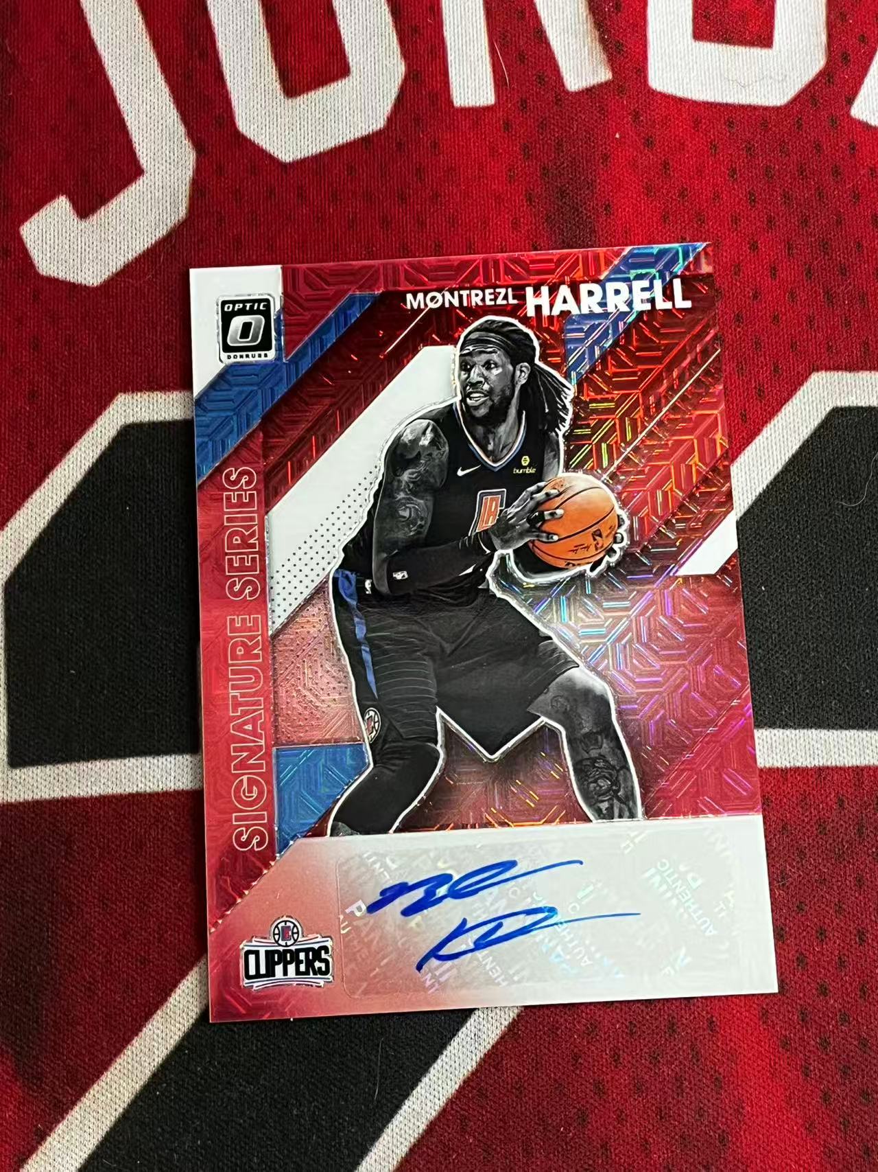 【接寄拍费率低至5%含卡淘手续费】2019-20 PANINI DONRUSS OPTIC 杜蕾斯系列 快船 蒙特雷斯哈雷尔 签字卡 红MOJO/红迷宫折 折射 专收凑套必备【烂臭嘴拍卖】