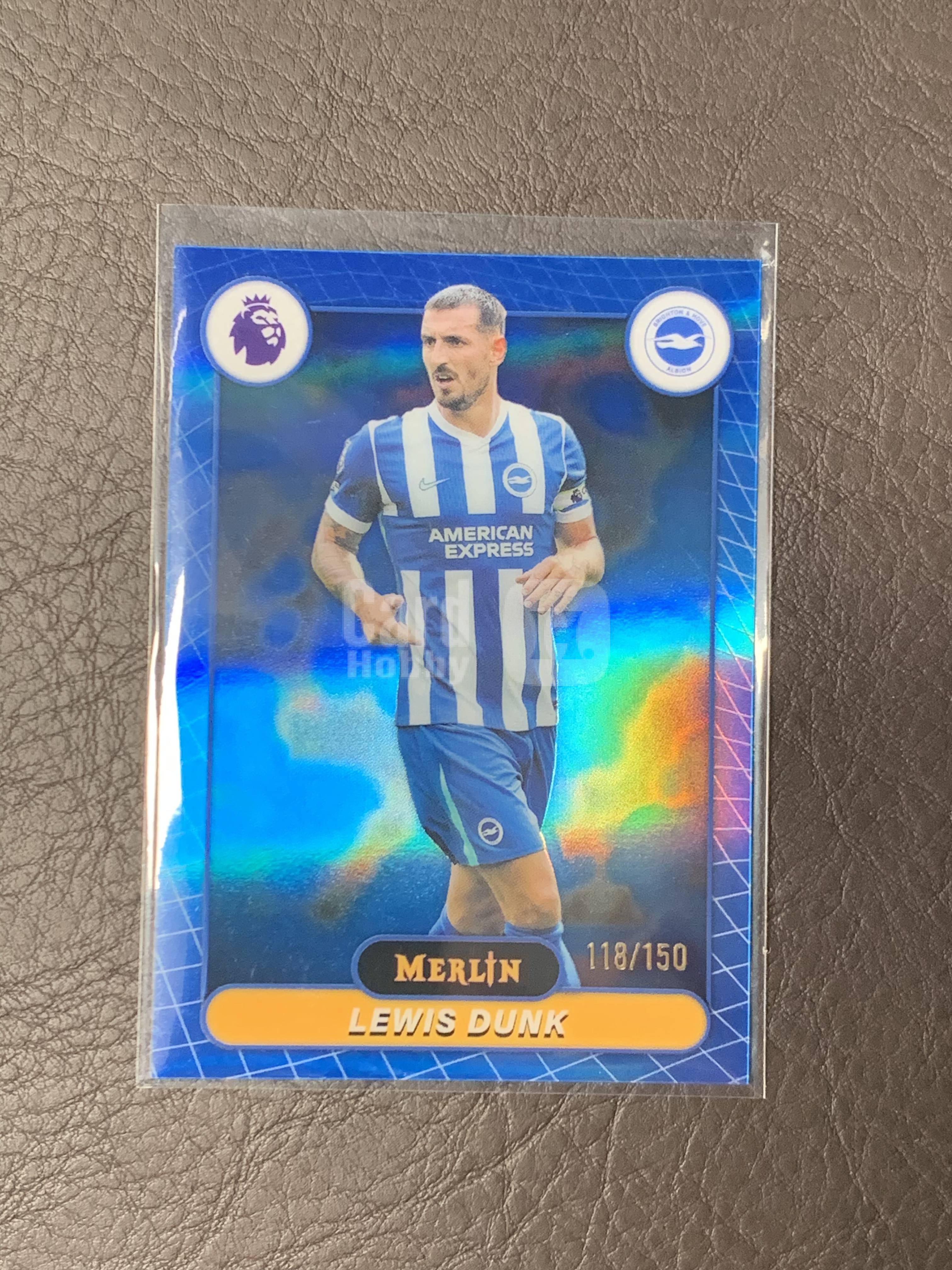 2026 Topps Merlin Lewis Dunk 梅林 英超 邓克 布莱顿 118/150编 蓝折 蓝配蓝 Match 收藏必备
