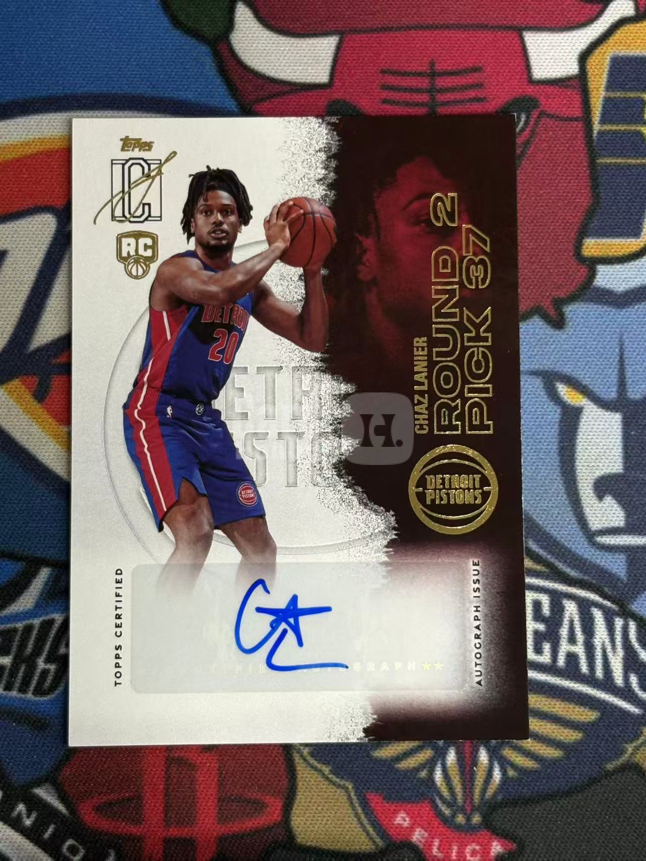 2025-26 TOPPS SIGNATURE CLASS CHAZ LANNIER 活塞 新秀RC 查兹兰尼尔 拉尼尔 签字卡 新秀签 顺位签 金版 专收凑套必备【烂臭嘴拍卖】