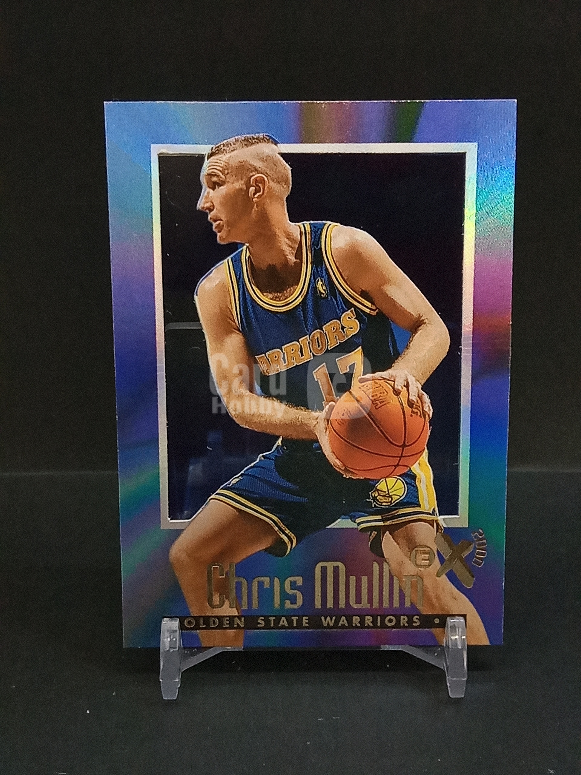【DC拍卖】9.29小科比 `1996-97 Skybox E-X2000 #20 Chris Mullin 克里斯穆林 金州勇士 蓝彩渐变胶片折射老球星卡`