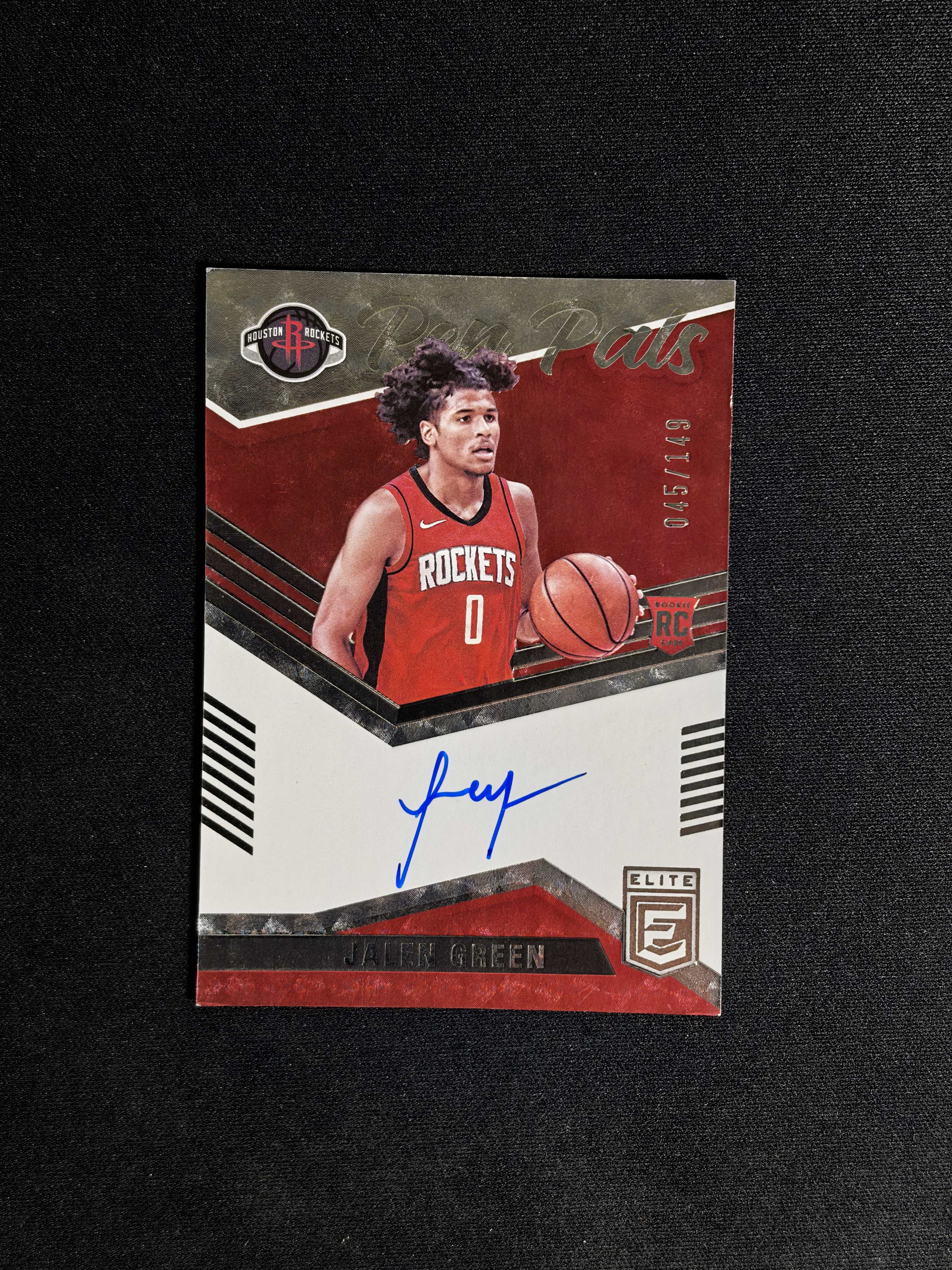 2021-22 Panini Elite Jalen Green RC 精英 杰伦格林 新秀 149编 Pen Pals 卡签签字 角微白 火箭 布克队友 困困【CYT球星卡】