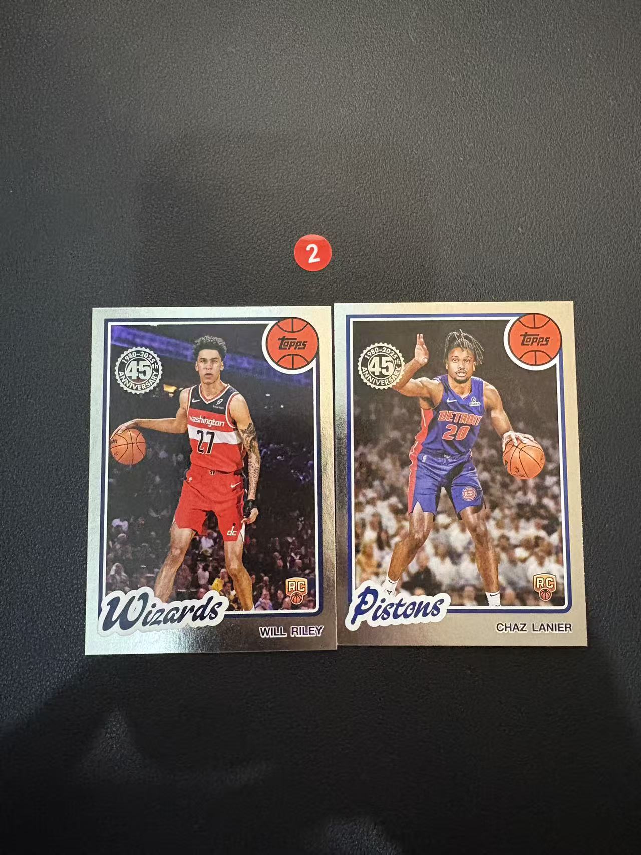 2025 Topps Flagship 2张 新秀 打包 RC 威尔 莱利 查兹 拉尼尔 45周年 复古 微瑕 卡品如图 专收必备 N2