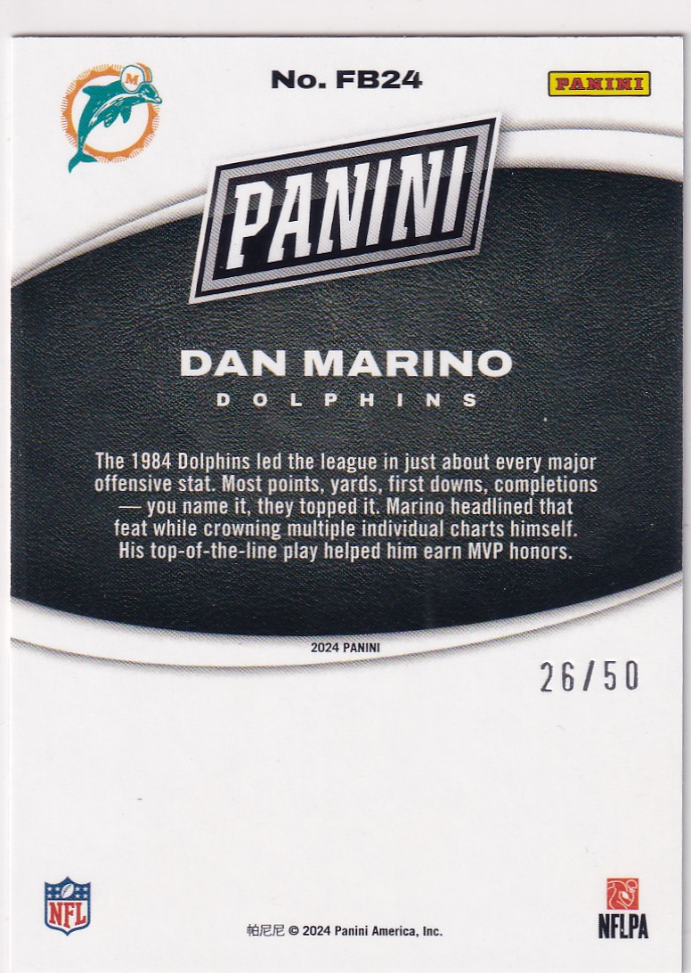 【thebighit】不累计大乔克.2023-24 Panini Black Friday 黑五 丹·马里诺 50编