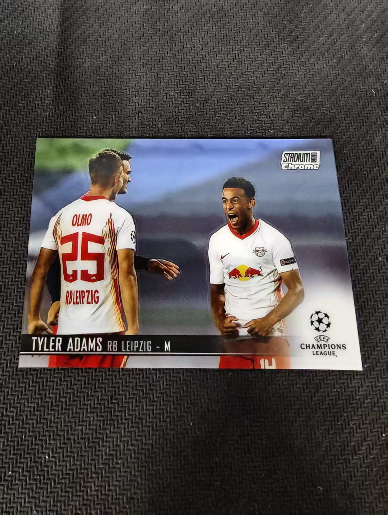 【可合并,不累计】2021 Topps Stadium Club Chrome Tyler Adams 泰勒 亚当斯 莱比锡红牛 竞技场 欧冠 划痕 边角瑕疵 #90