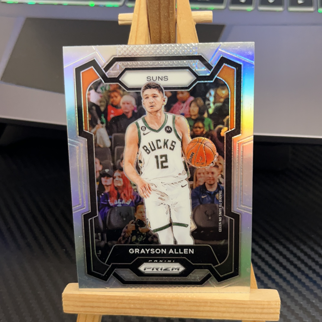 2023-24 Panini Prizm Grayson Allen 艾伦 太阳 银折 折射 prizm系列 pz 卡品如图 凑图必备 值得收藏!免费代卖!