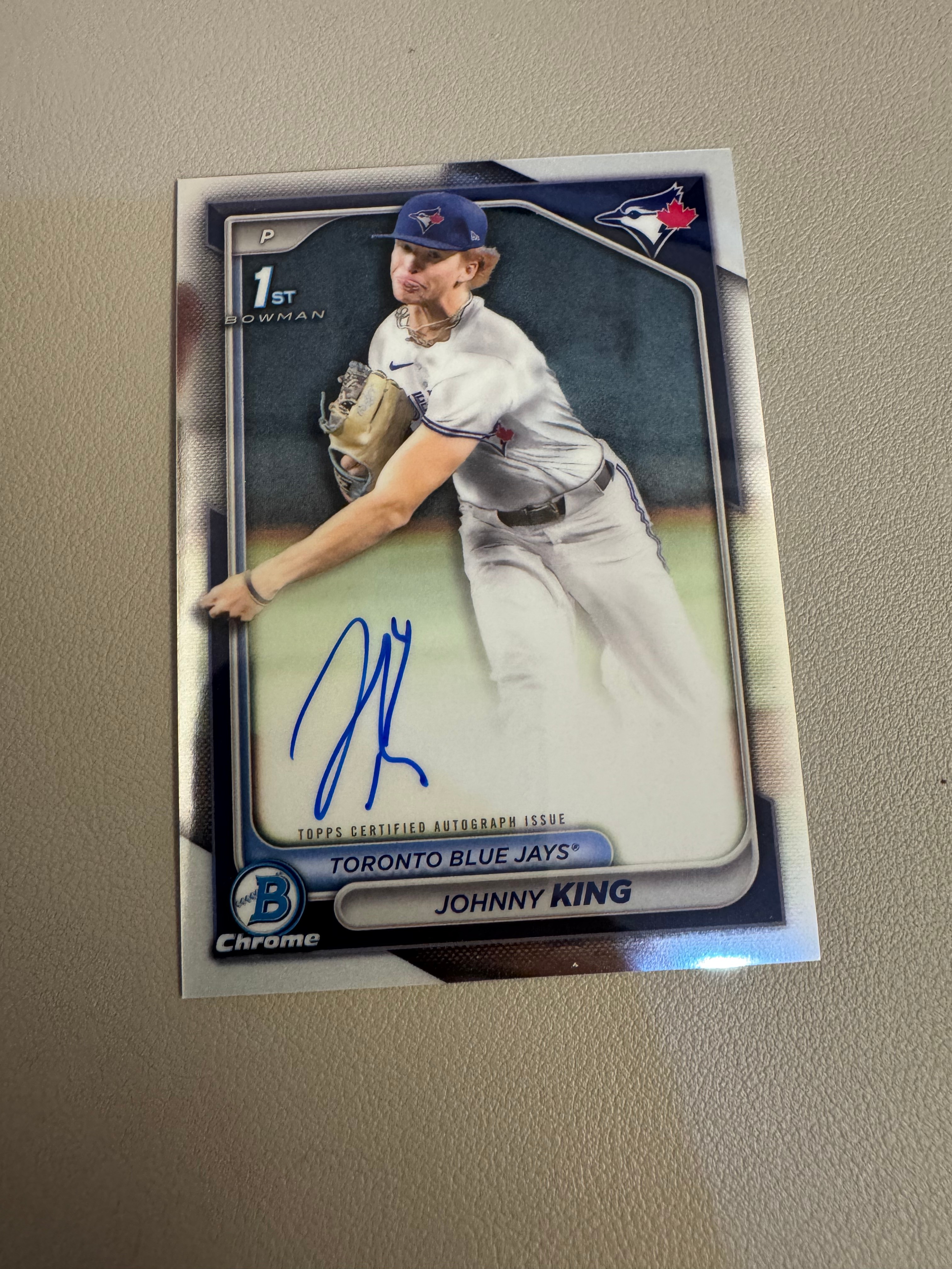 2025 Topps bowman johnny king RC 约翰尼 金 新秀1ST签字卡签 收藏投资必备