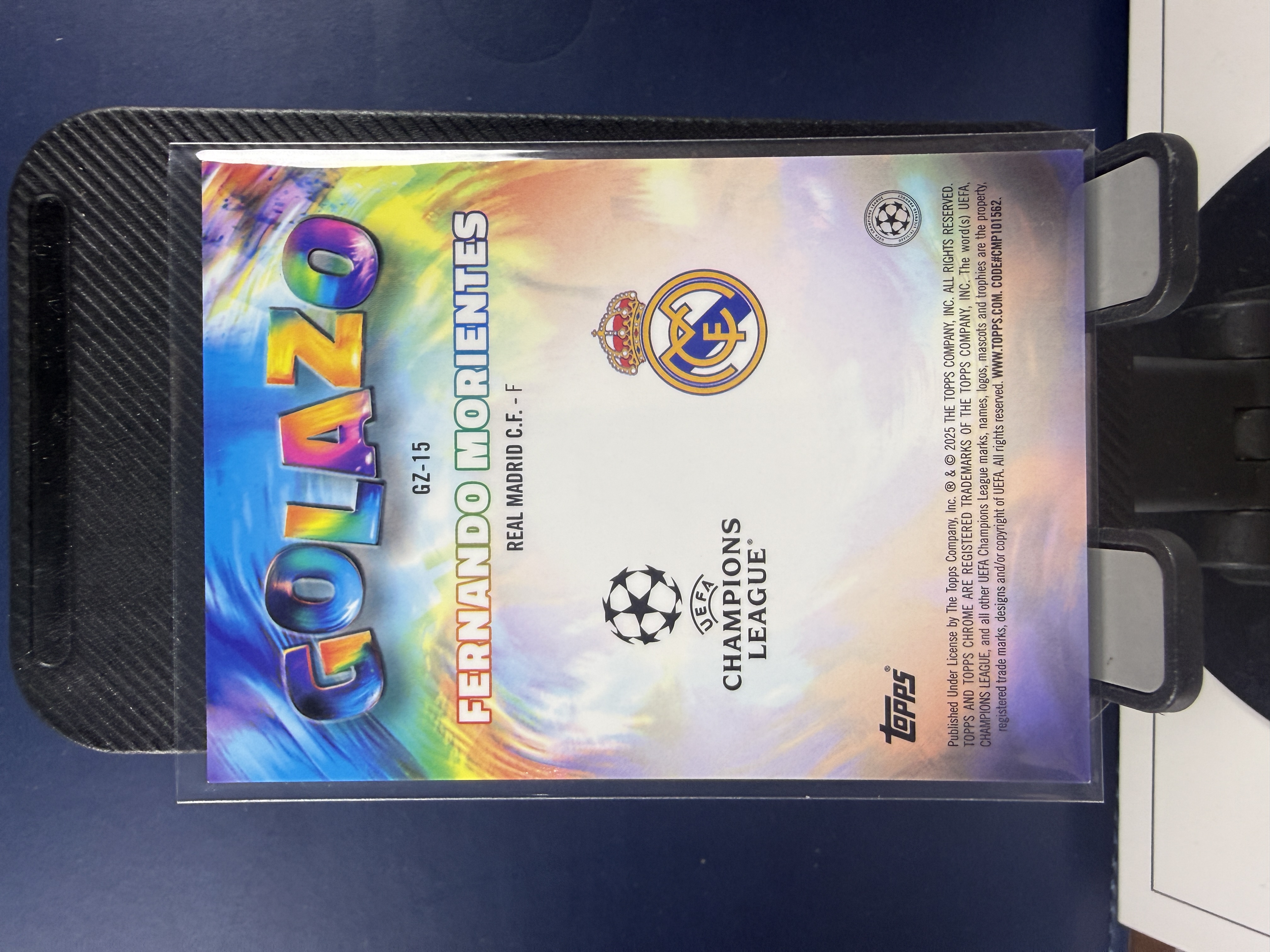 2024-25 Topps Chrome Fernando Morientes TC 欧冠 皇家马德里 莫伦特斯 GOLAZO 特卡 绿折 折射 99编 (沸腾)