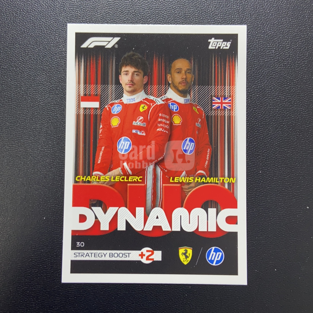 【小牛代拍】2026 Topps Turbo Attax Charles Leclerc 法拉利车队 汉密尔顿 F1 双人特卡 只合并当日订单卡品如图(男)