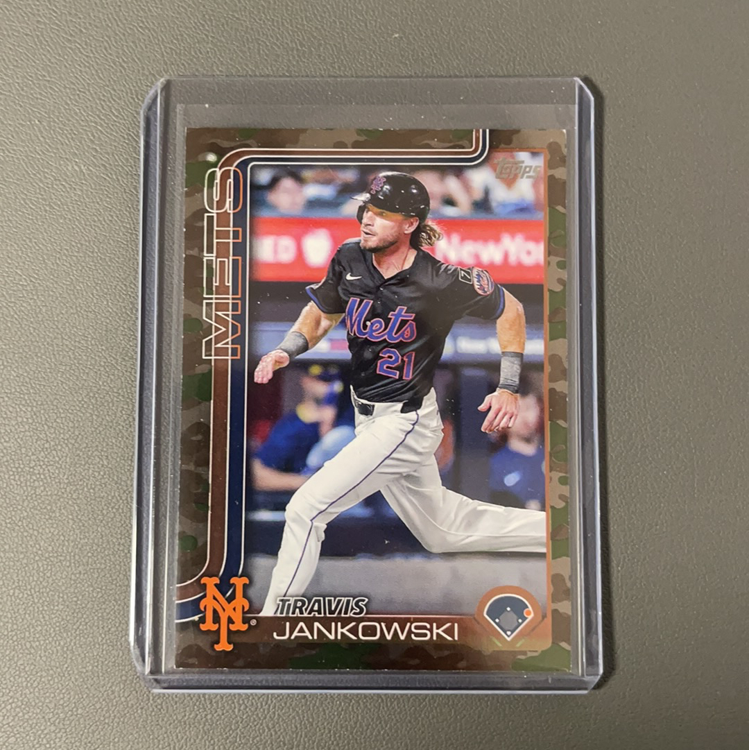 2025 Topps Update Travis Jankowski 大都会 纪念日平行 25编 sp【pei】