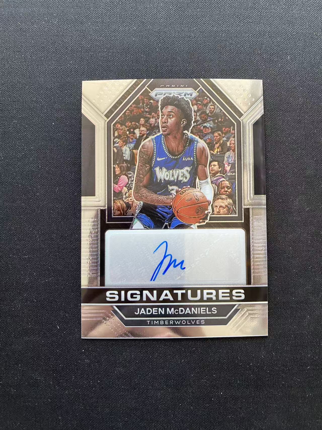 2022-23 panini prizm jaden mcdaniels 森林狼 麦克丹尼尔斯 签字【king#26】