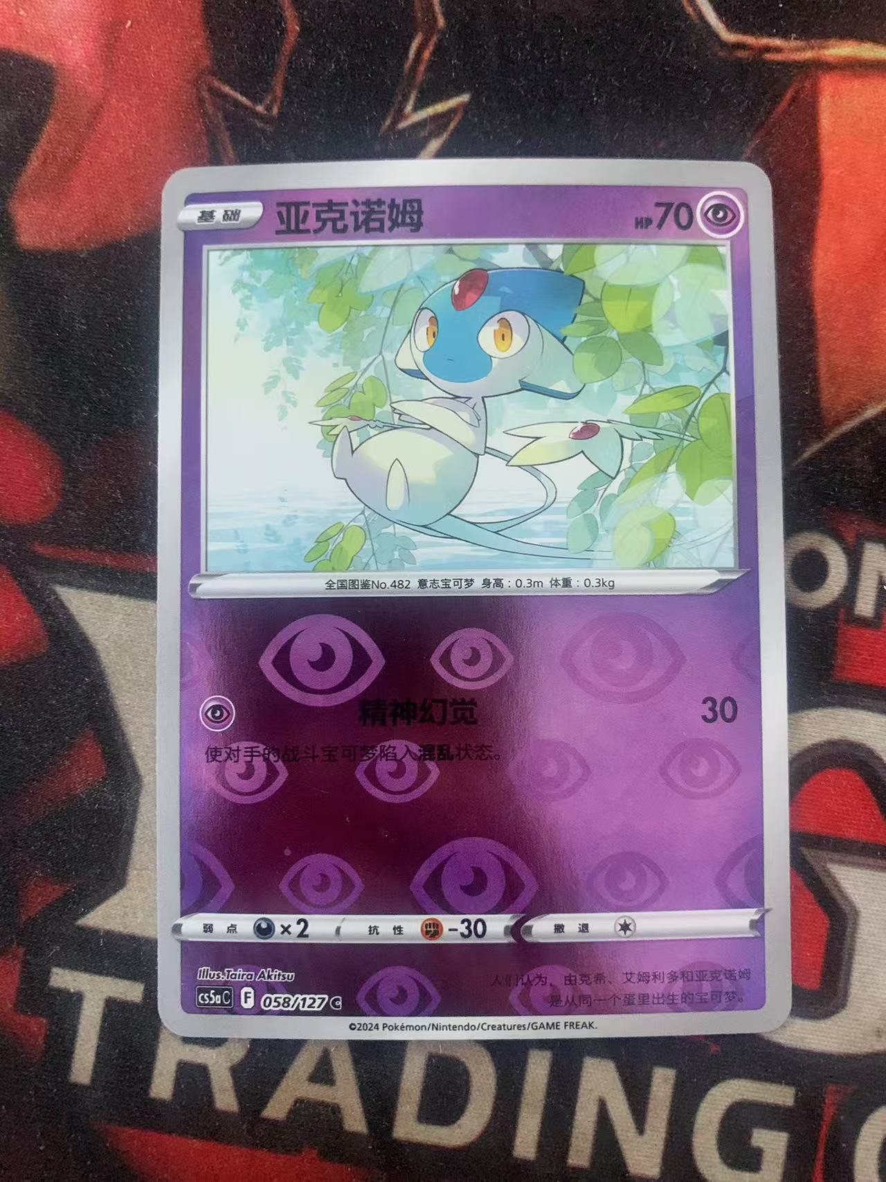 2024 Pokemon TCG 1 亚克诺姆 球闪 chs 宝可梦 简中 木水拍卖第一百七十九期