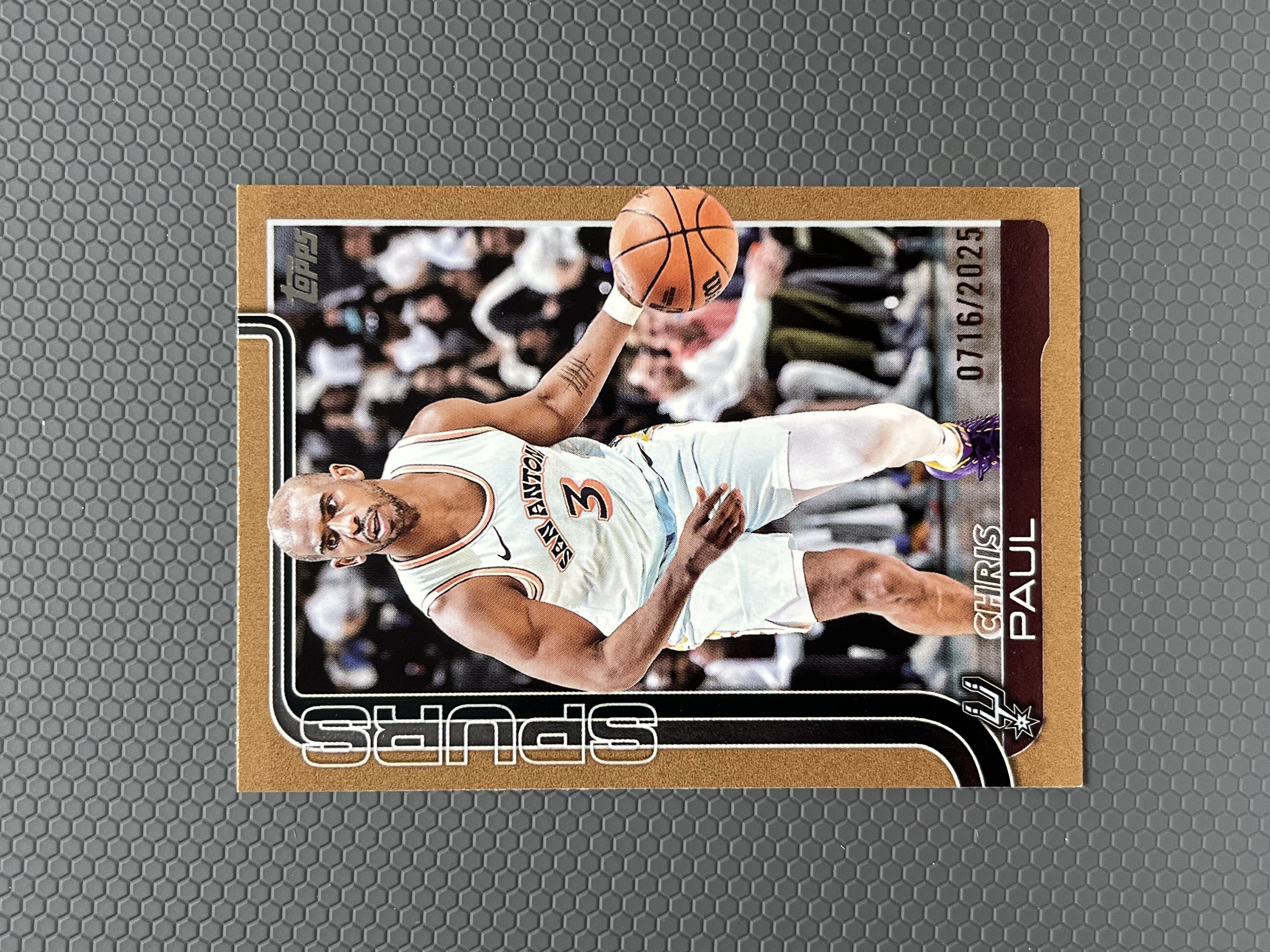 2025 Topps 保罗 CHRIS PAUL 马刺 限量 2025编 金折 平行 卡品如图-左