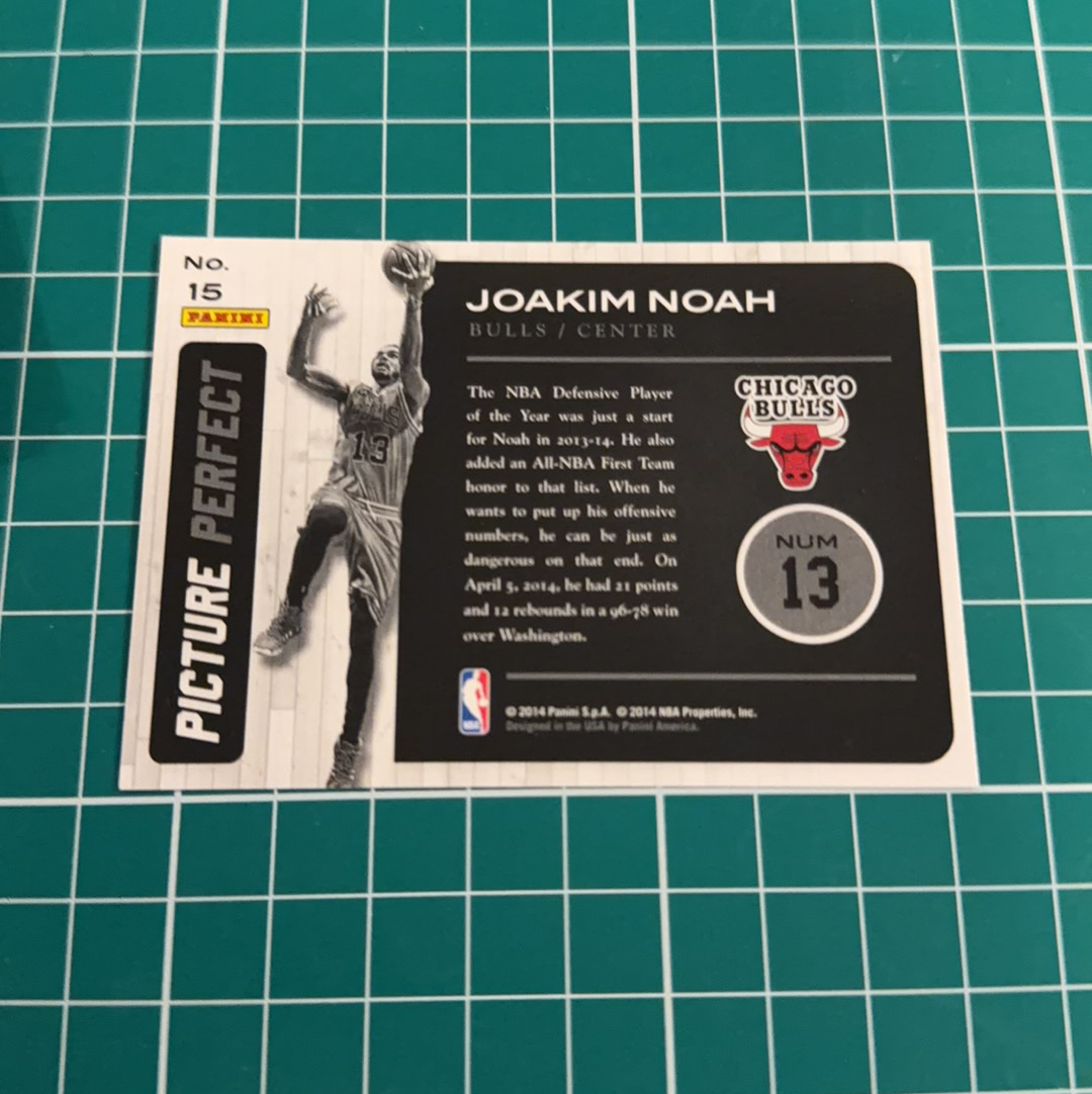 2014-15 Panini Americana Joakim Noah S.p.a.乔金诺阿 大头特卡 闪卡 picture perfect 十年老卡 绝版卡 稀有大比例 收藏必备