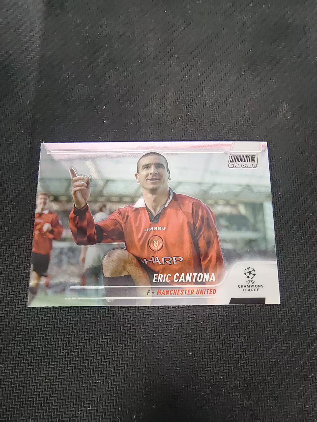 【可合并,不累计】2022 Topps Stadium Club Chrome Eric Cantona 曼联 国王 埃里克 坎通纳 竞技场 欧冠 划痕 边角瑕疵 #99