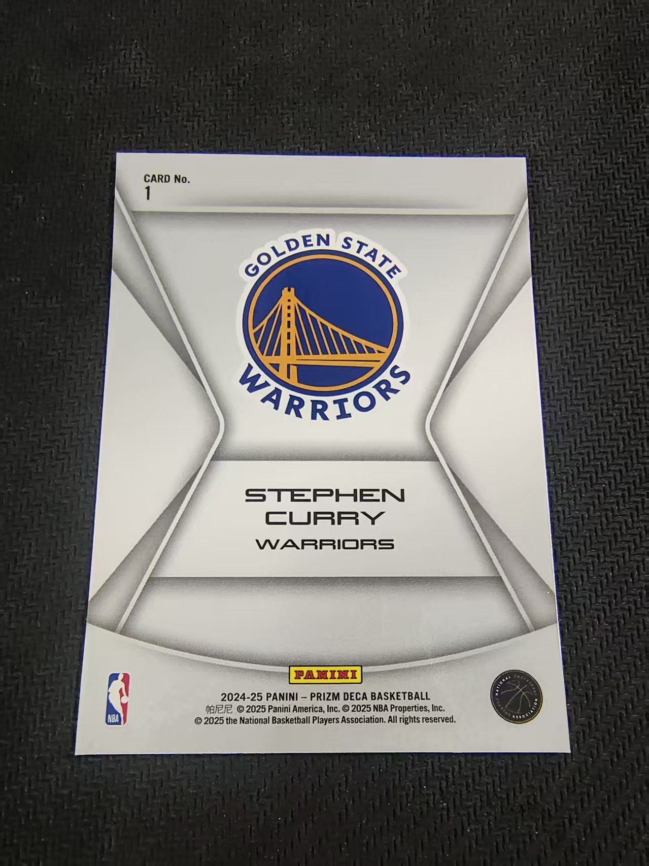 【可合并,不累计】2024-25 Panini Prizm Deca Stephen Curry 复刻PZ 斯蒂芬 库里 小学生 萌神 特卡 划痕 边角瑕疵 #1