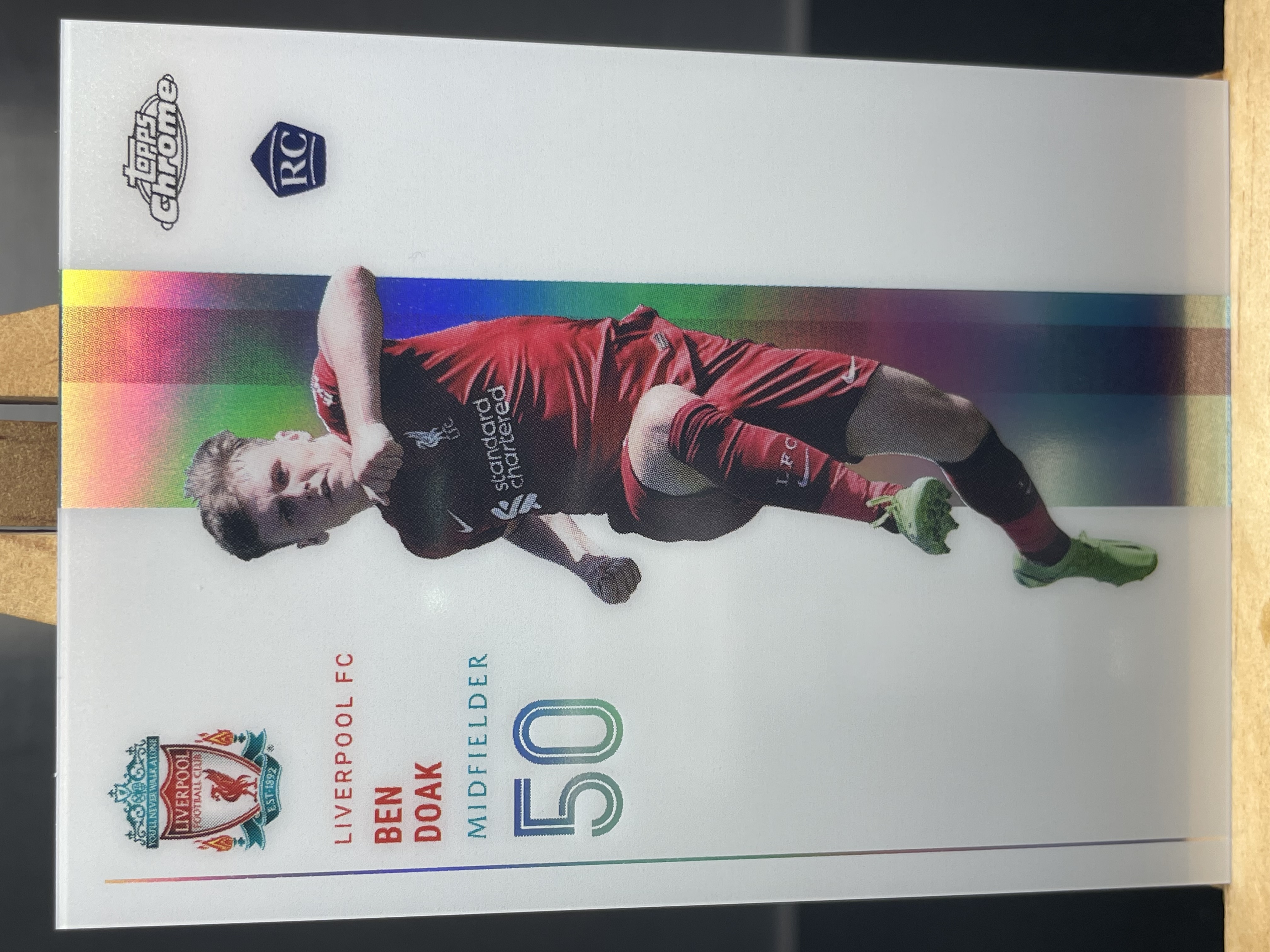 (C8) 2024 TOPPS 折射 新秀RC 本 多克 利物浦 近期大热球星 收藏必备 卡品如图 ! ! !