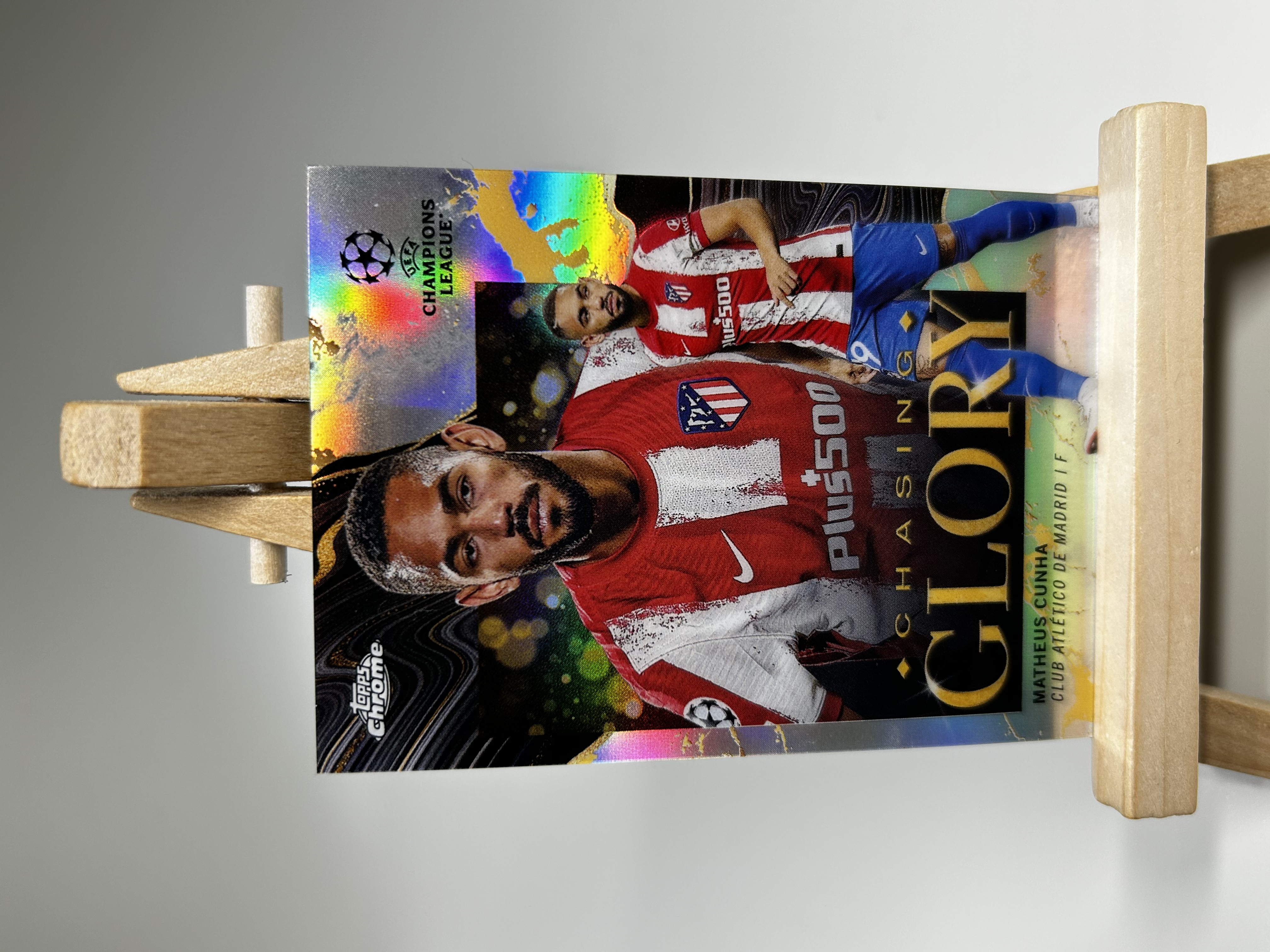 2022-23 Topps Chrome Matheus Cunha TC欧冠 库尼亚 马竞 马德里竞技 西甲 Glory 荣耀特卡 收藏必备 微瑕卡品如图