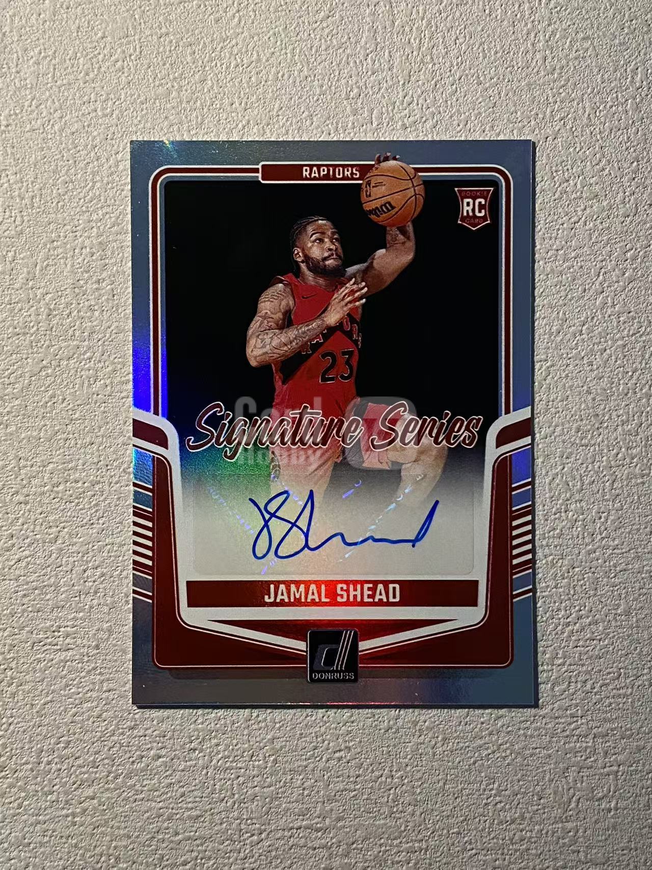 2024-25 Panini Donruss Jamal Shead RC 杜蕾斯 猛龙 新秀rc 贾马尔 谢德 签字 银折 折射 收藏必备