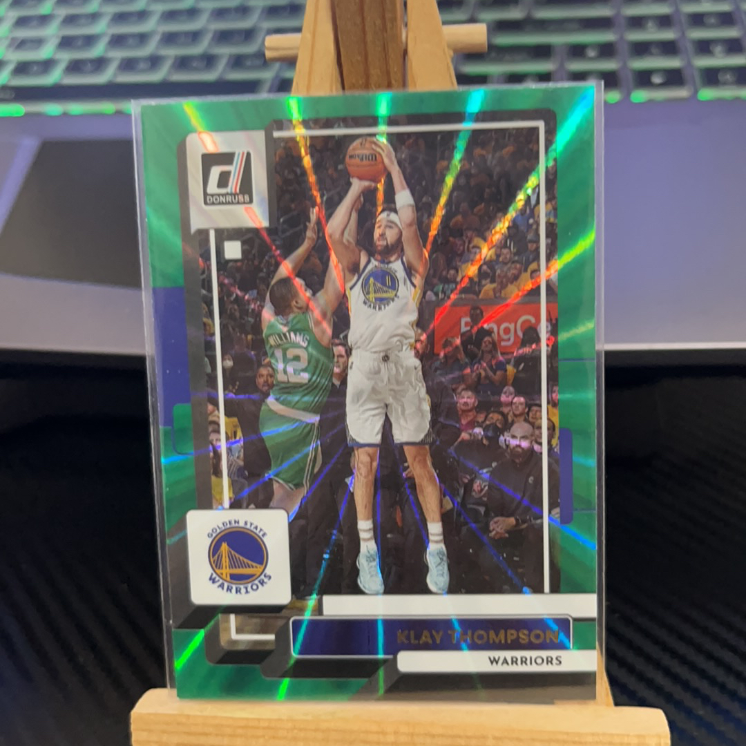 2022-23 Panini Donruss Klay Thompson 克莱 汤普森 勇士 绿折 绿佛光 折射 杜蕾斯系列 卡品如图 凑图必备 值得收藏!免费代卖!