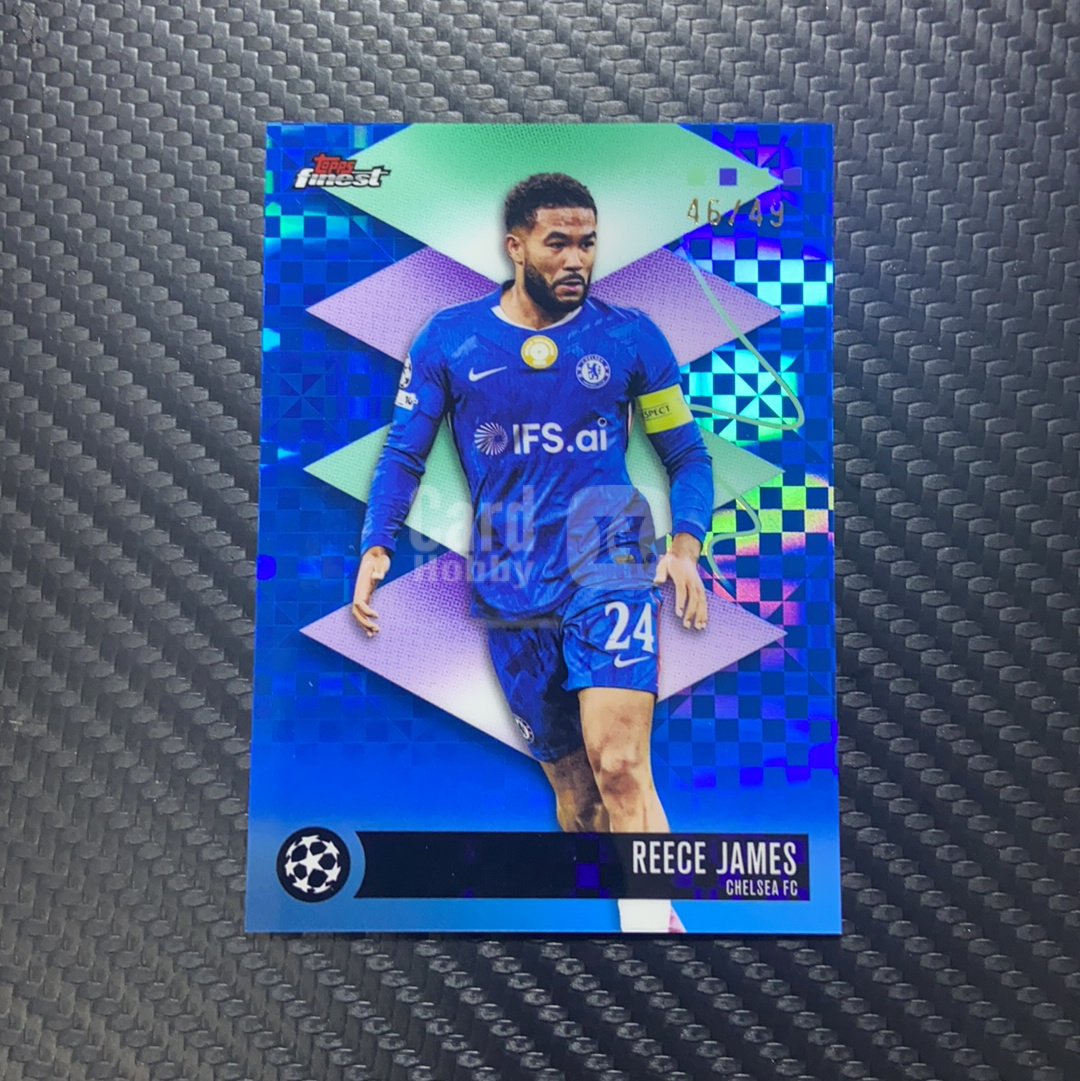 【小牛代拍】2026 topps finest 欧冠 Reece James 里斯 詹姆斯 切尔西 Rare三阶 蓝棋盘折 46/49编 卡品如图(挺好)